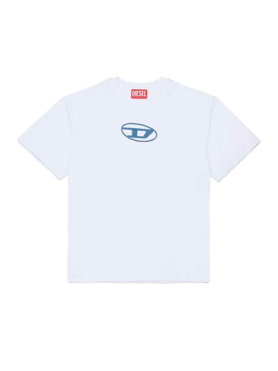 Diesel Tlogy t-shirt bianco con logo piccolo