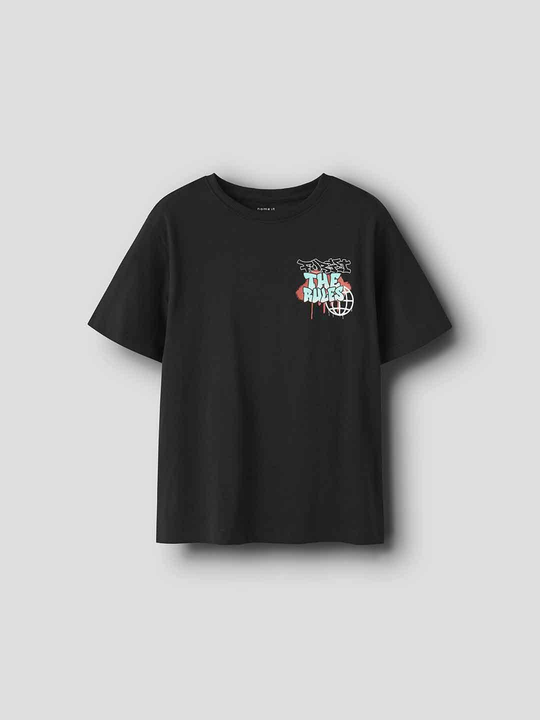 Name It t-shirt kids nero con stampa