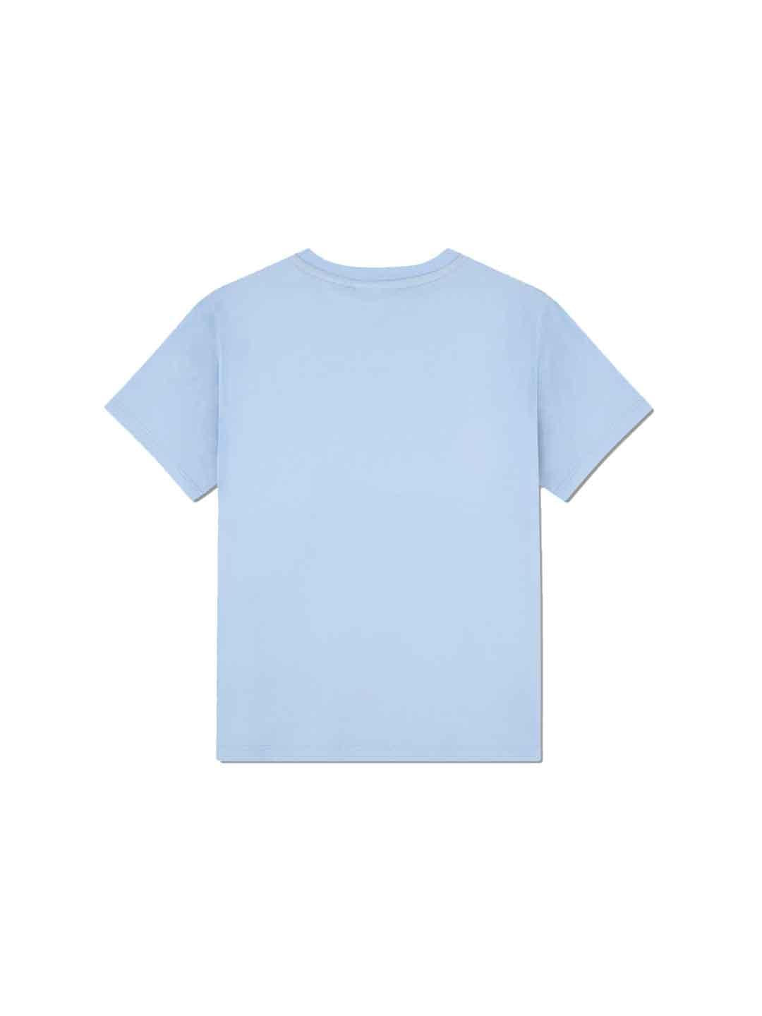 Lacoste t-shirt kids azzurro con logo piccolo