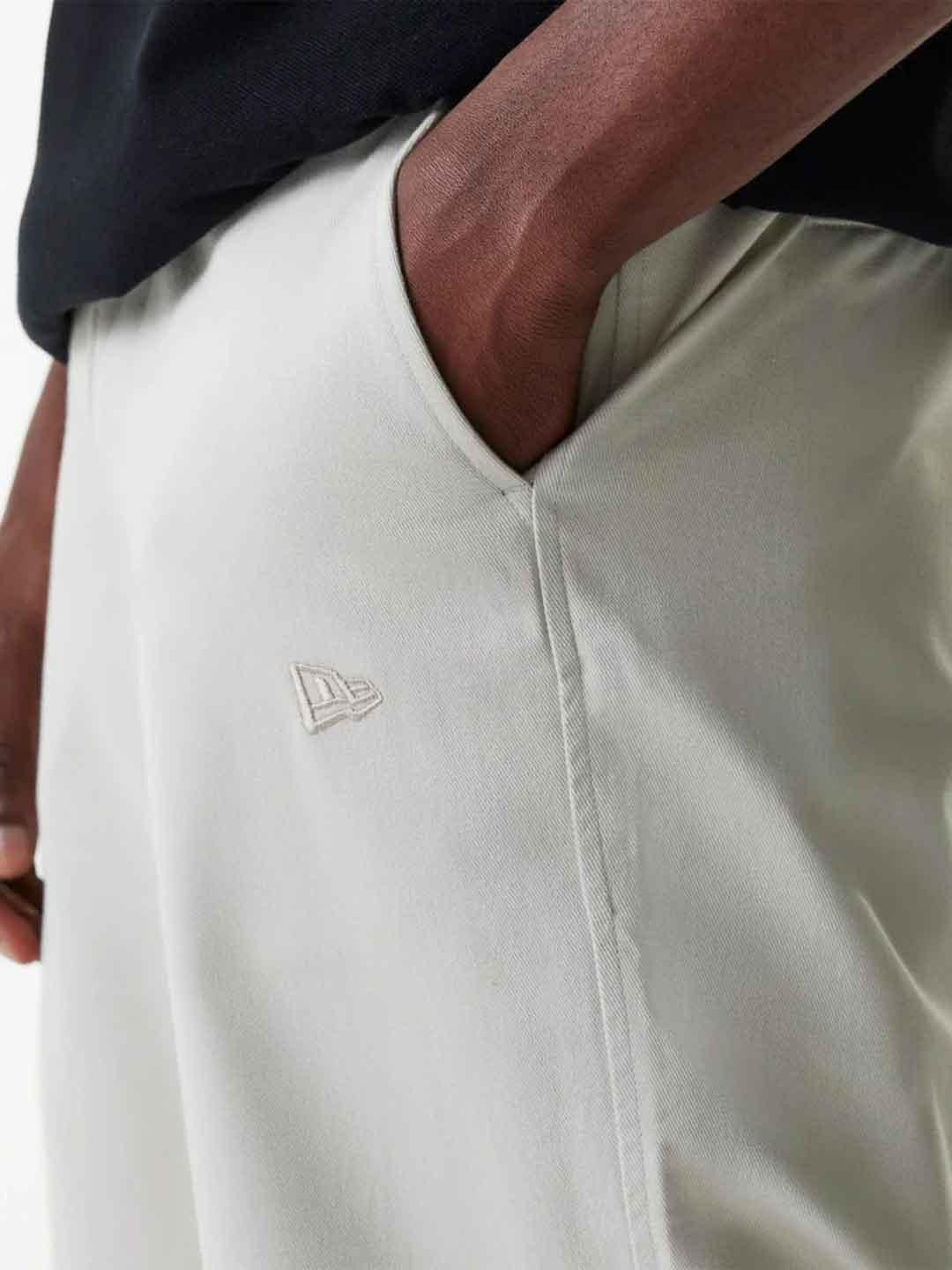 New Era pantalone beige NY