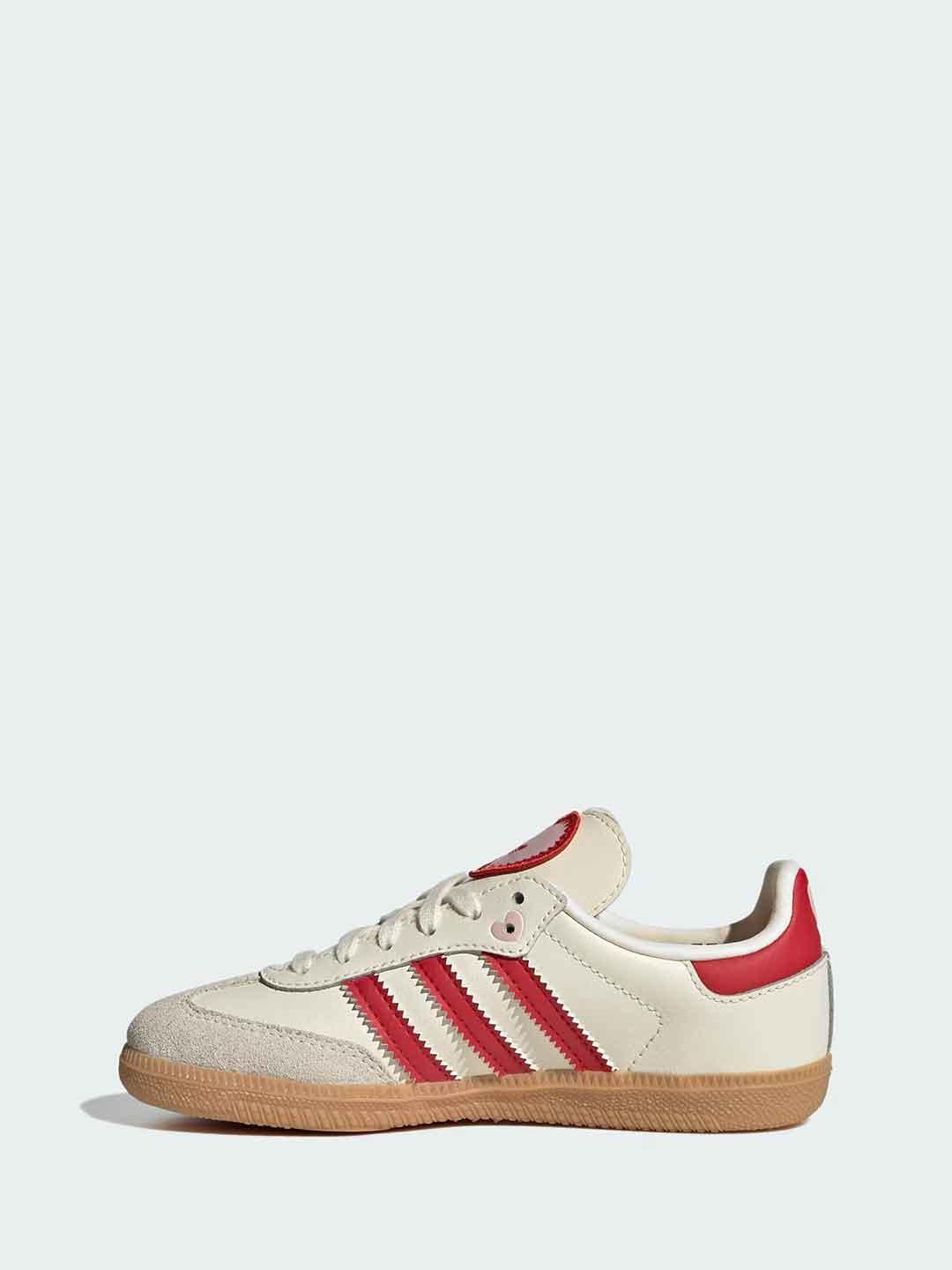 Adidas Samba OG C snekaers kids panna e rosso