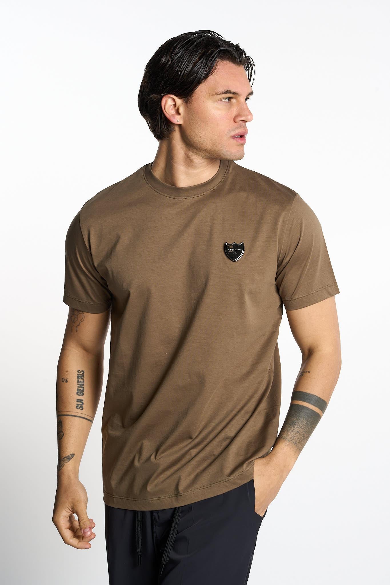 Gavroche t-shirt verde con scudetto