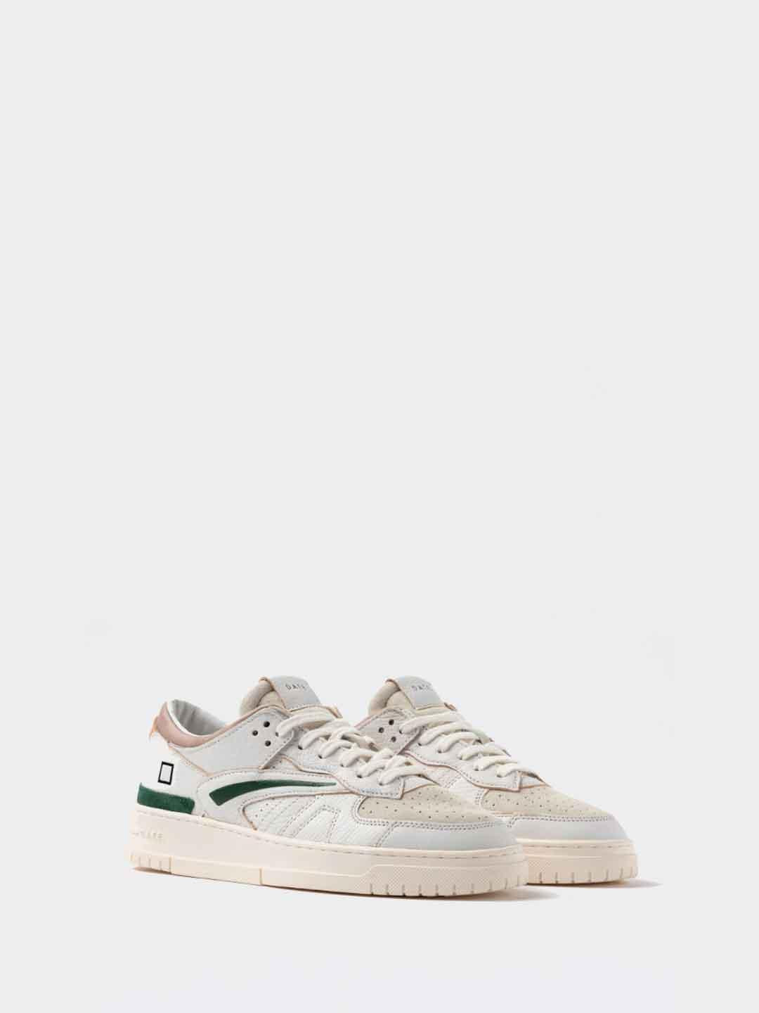D.AT.E. Torneo Colored sneakers bianco con tab beige