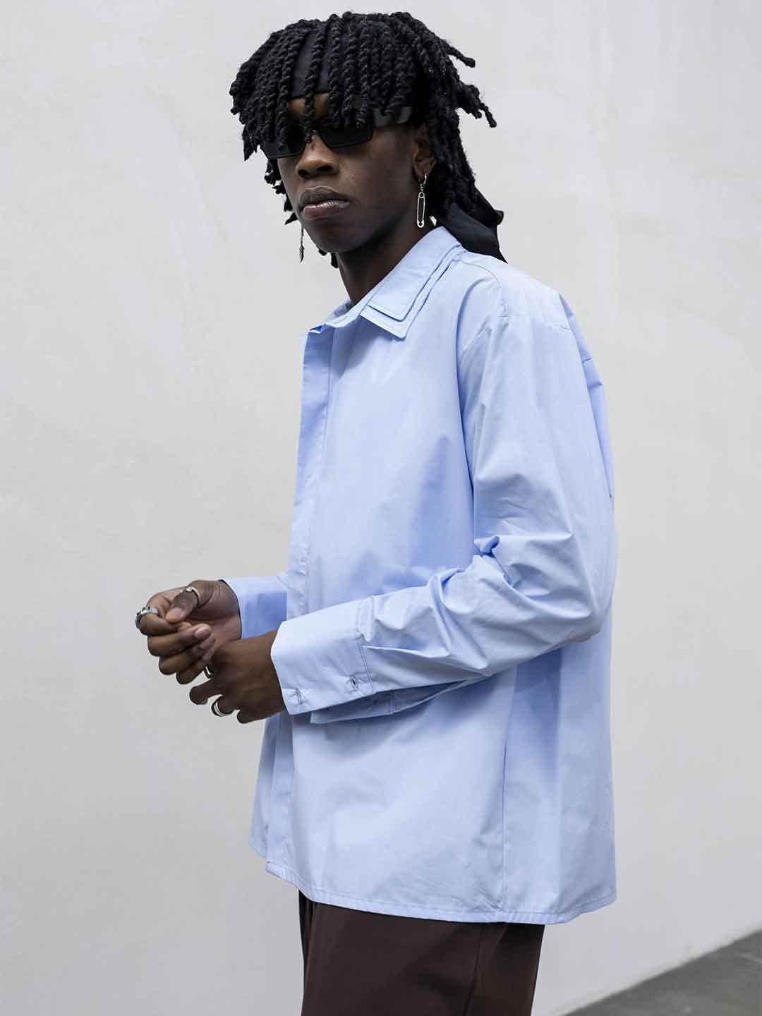 Tokyo camicia celeste doppio colletto