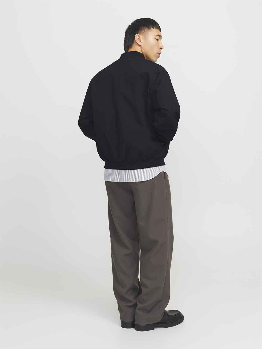 Jack & Jones giubbino nero a bomber
