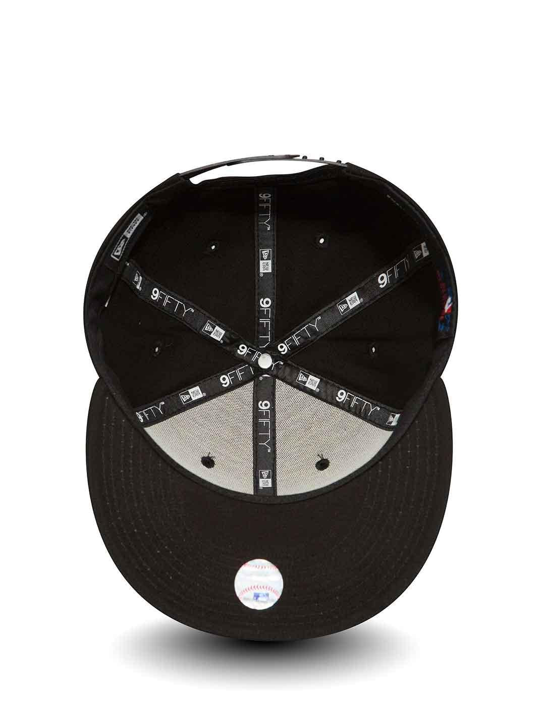 New Era 9Fifty cappello nero con visiera piatta