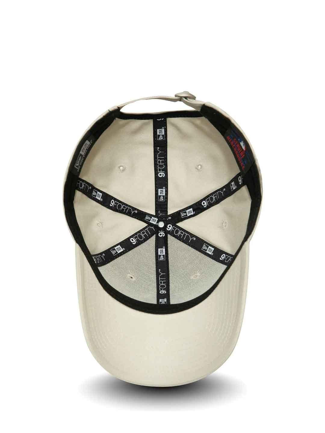 New Era 9Forty cappello beige logo nero