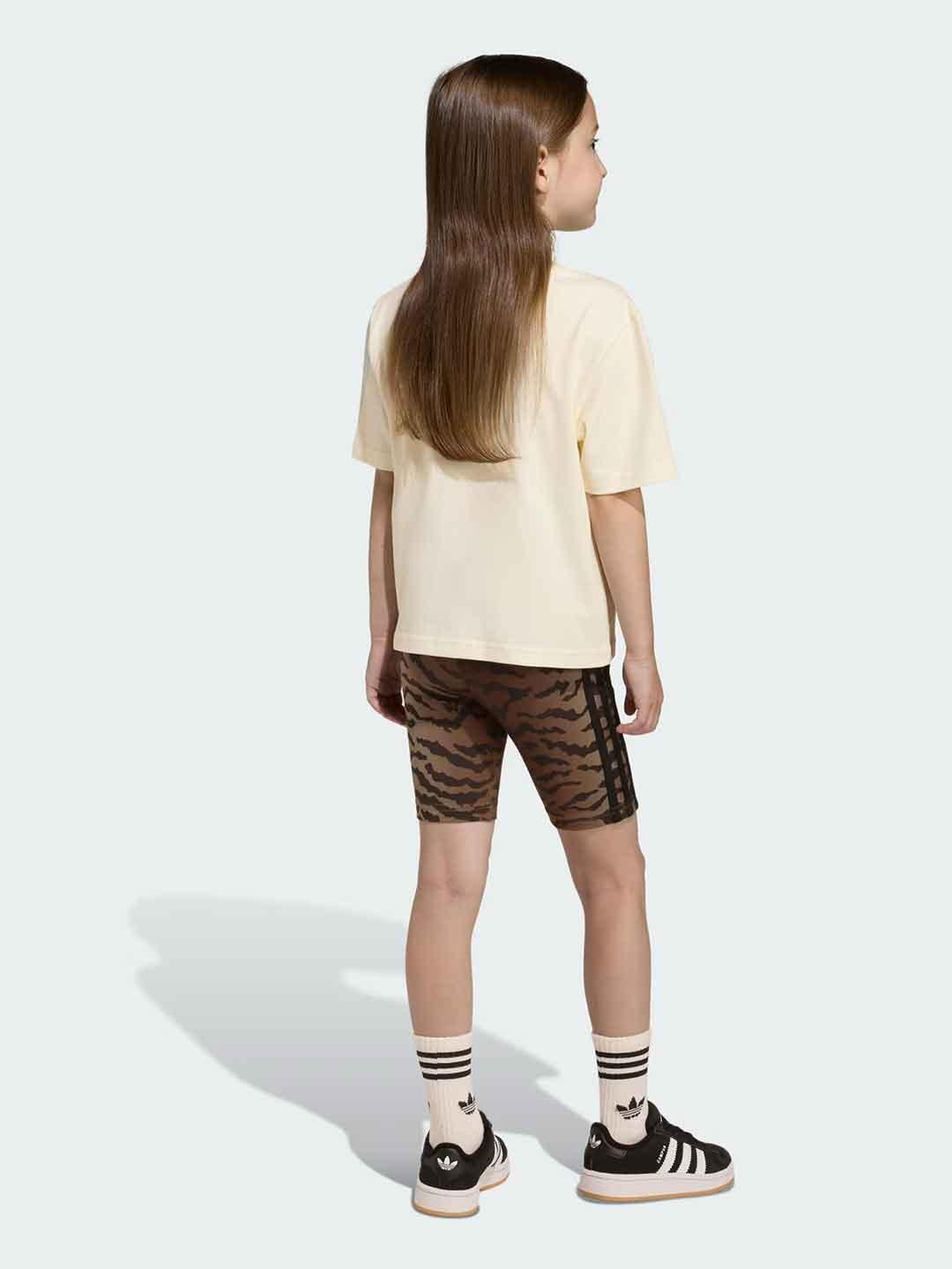 Adidas coordinato kids panna tigrato