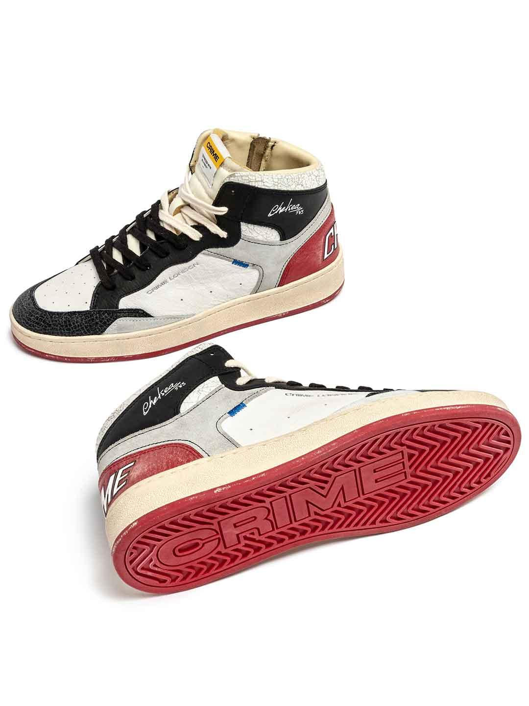 Crime Chelsea Mid sneakers bianco
