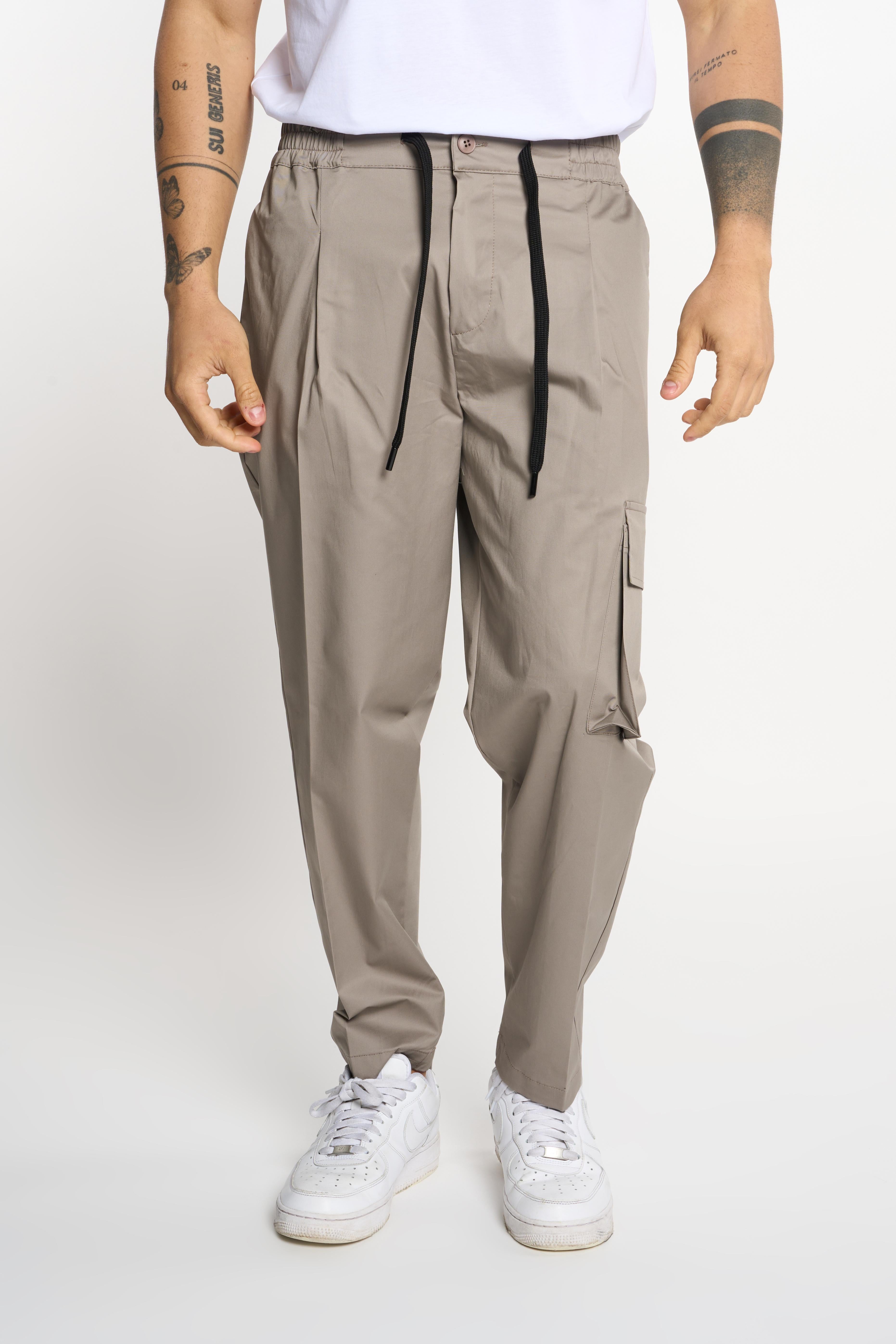 Gavroche pantaloni beige con chiave