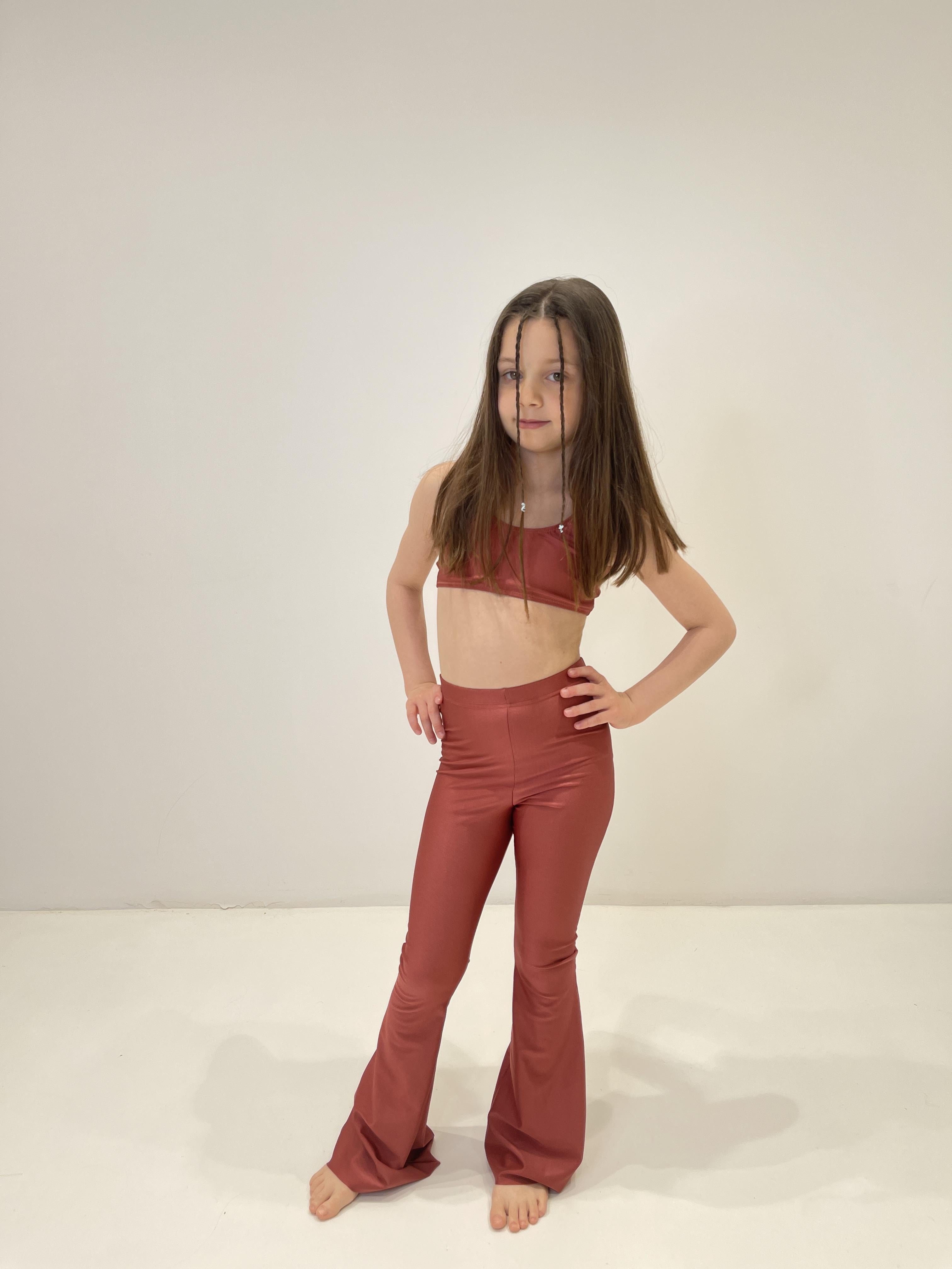 Island Coco leggings kids bronzo a zampa