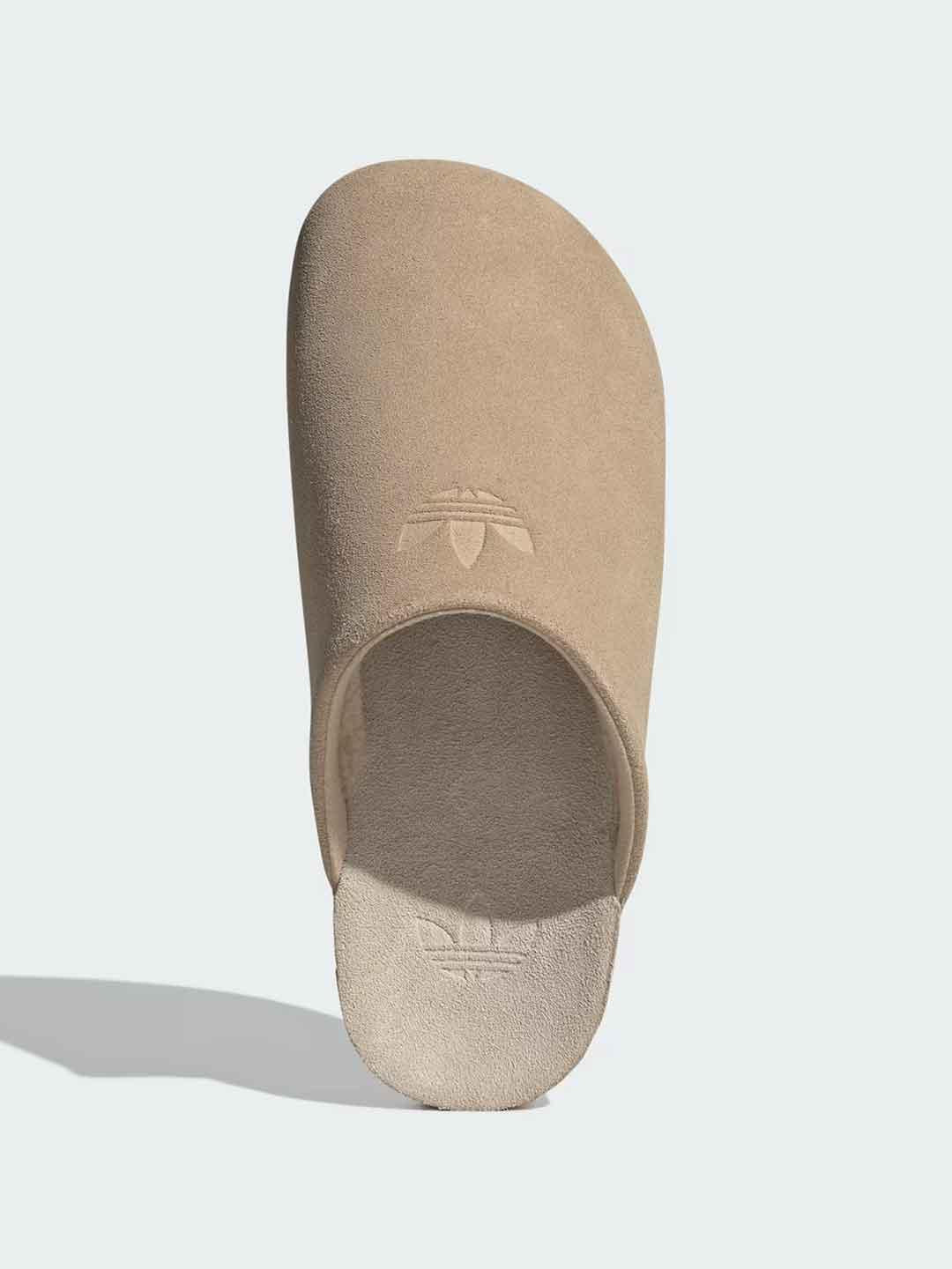 Adidas Adimule sabot beige con pelliccia interna