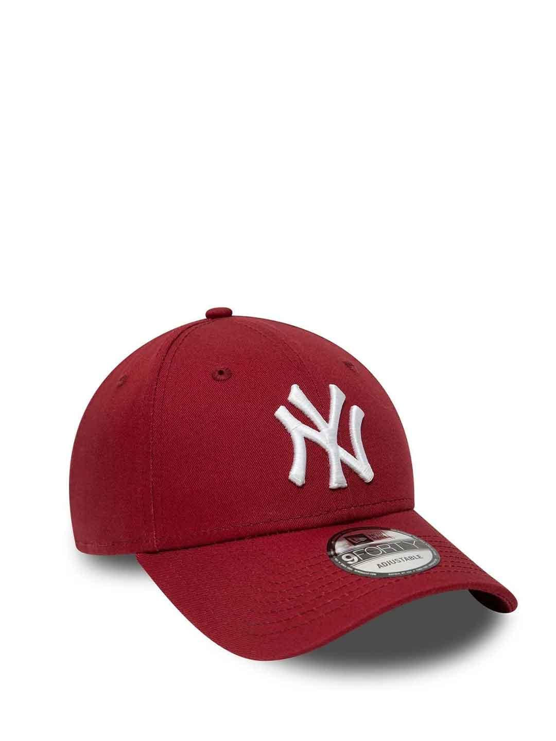New Era 9Forty cappello bordeaux con logo bianco