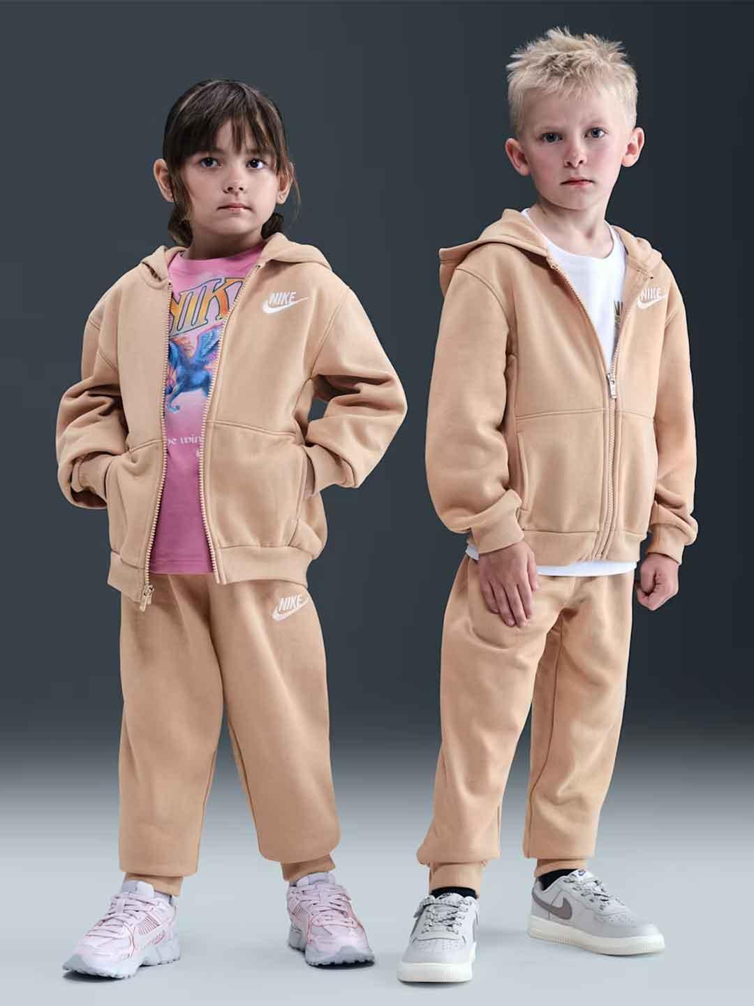 Nike coordinato kids beige con zip