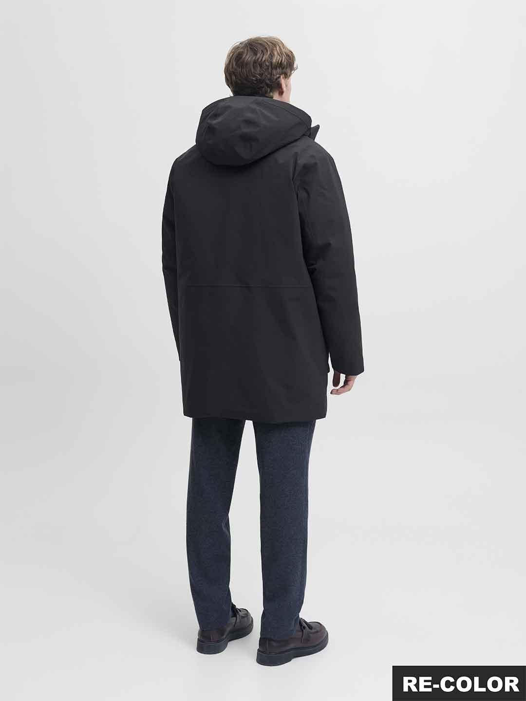 Jack & Jones giubbino nero lungo