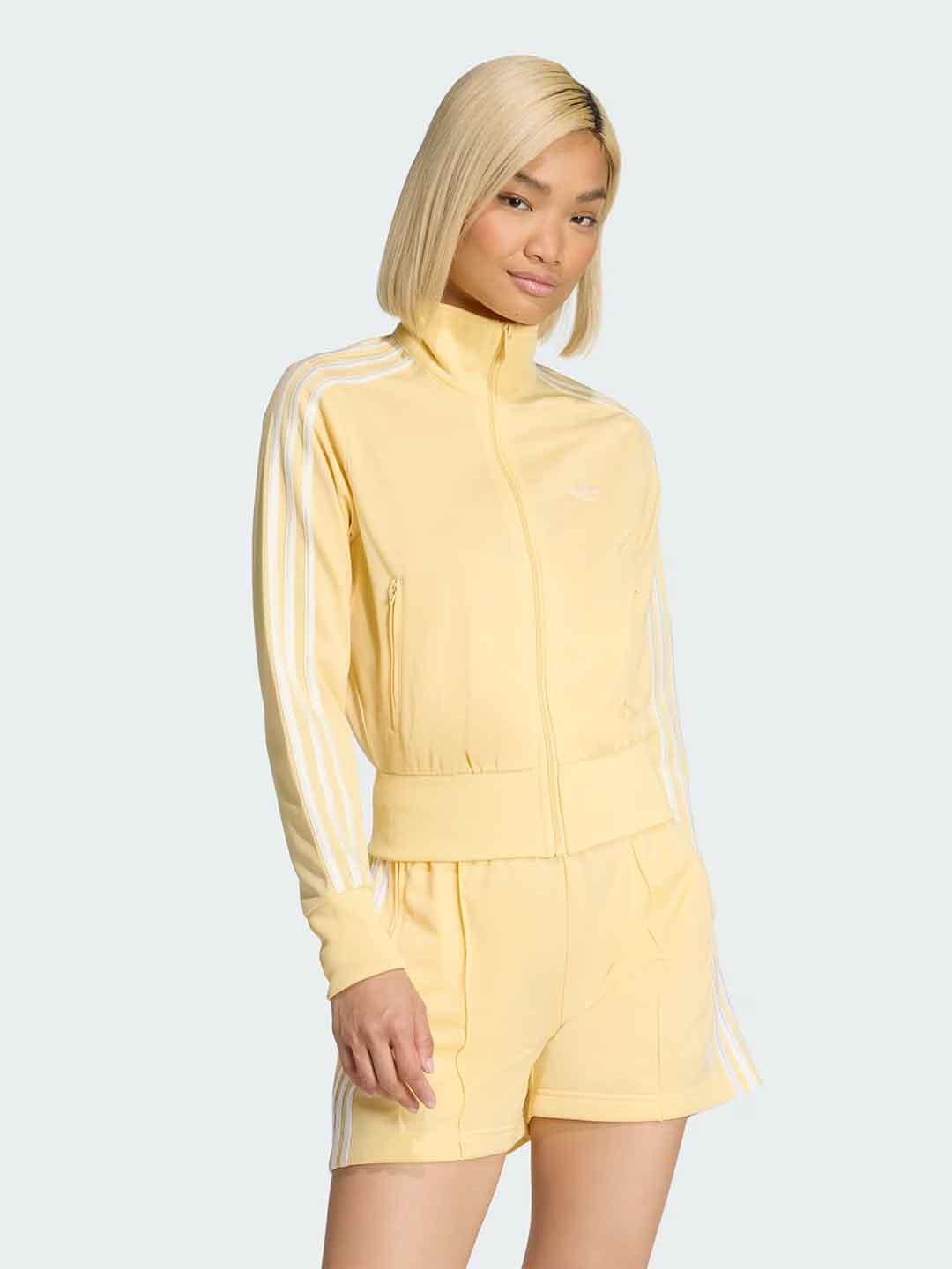 Adidas Firebird felpa giallo con zip