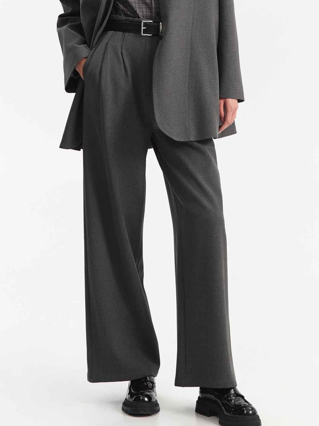 Eleh pantalone antracite con cintura