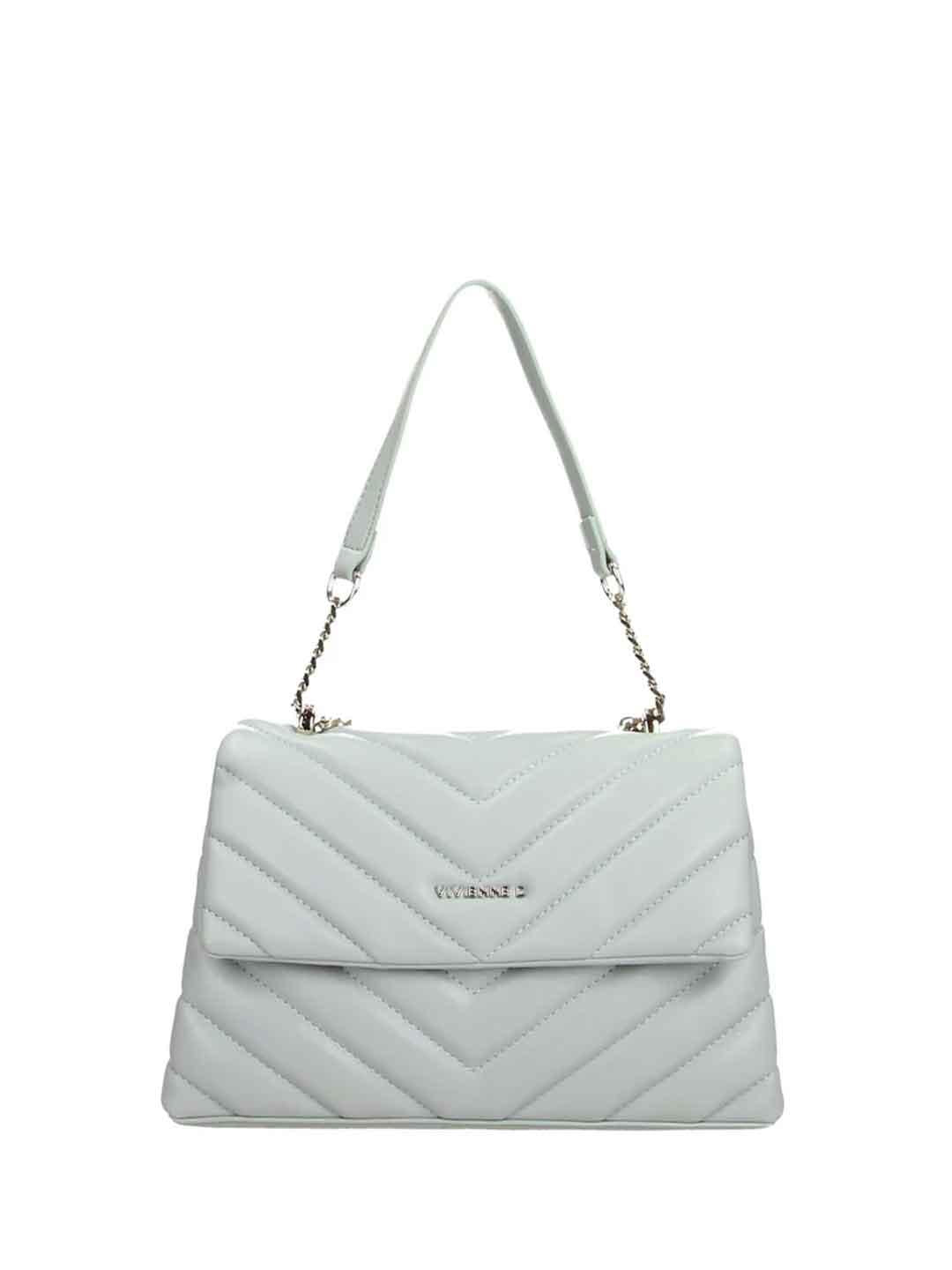 Vivienne D Mini Bag Soft borsa azzurro trapuntata