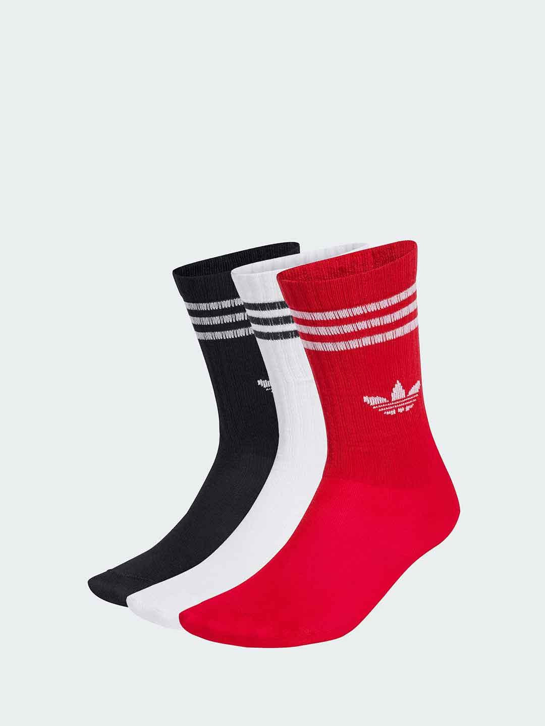 Adidas calzini kids rosso set da 3 paia