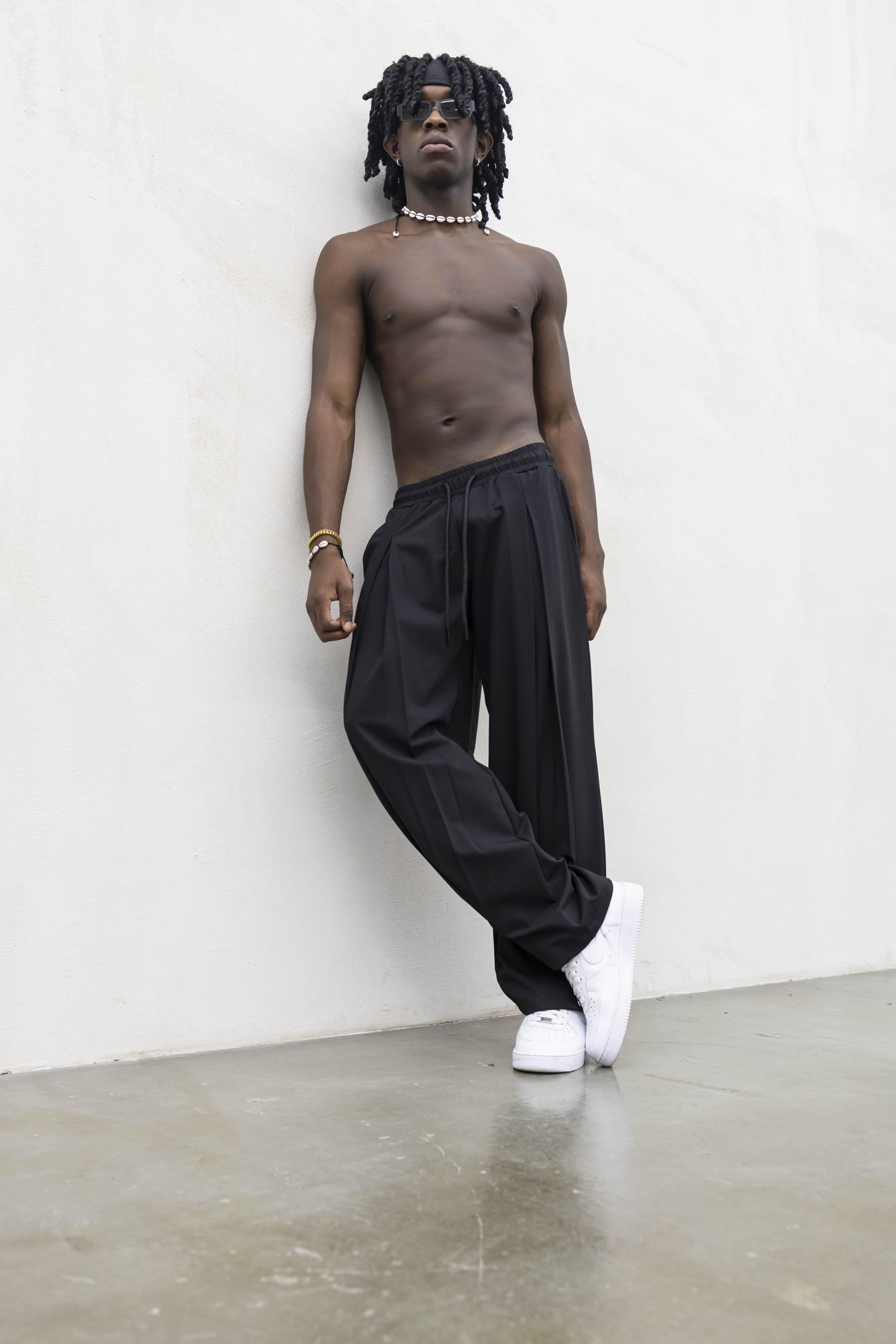 Tokyo pantaloni nero con deep pences