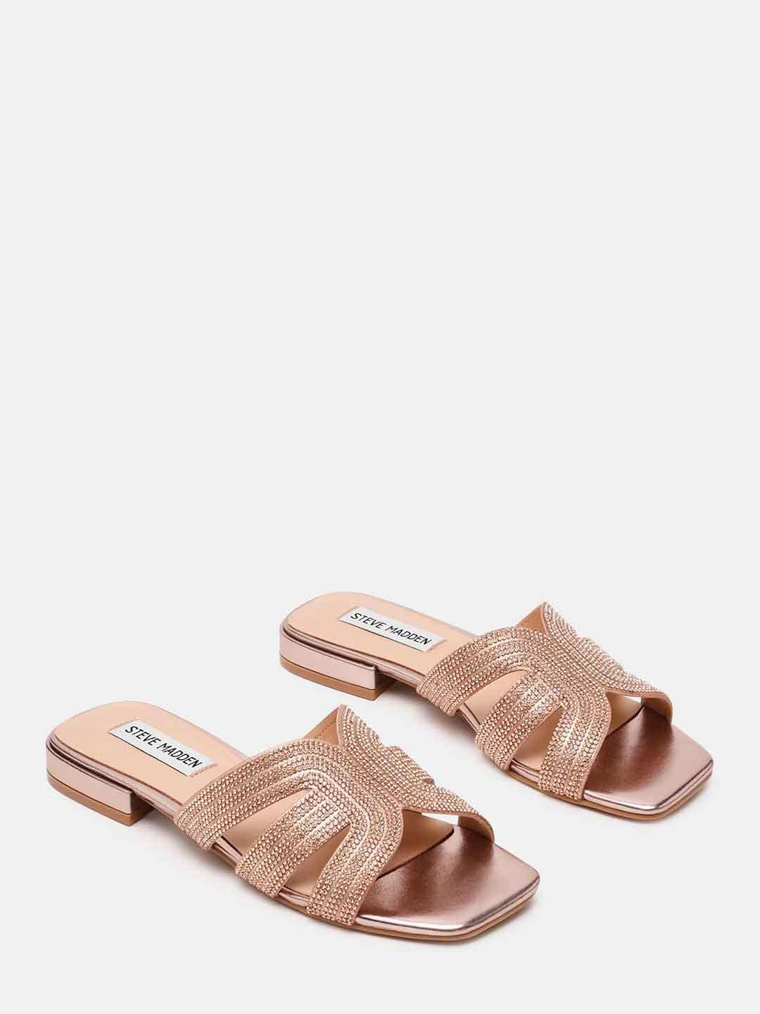 Steve Madden Sequel sandali bronzo con strass