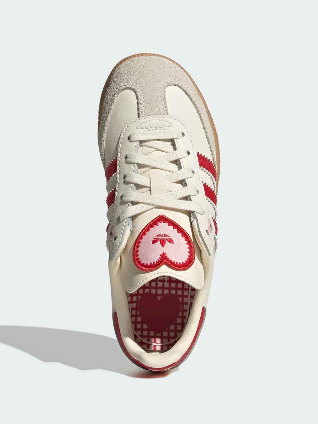 Adidas Samba OG C snekaers kids panna e rosso