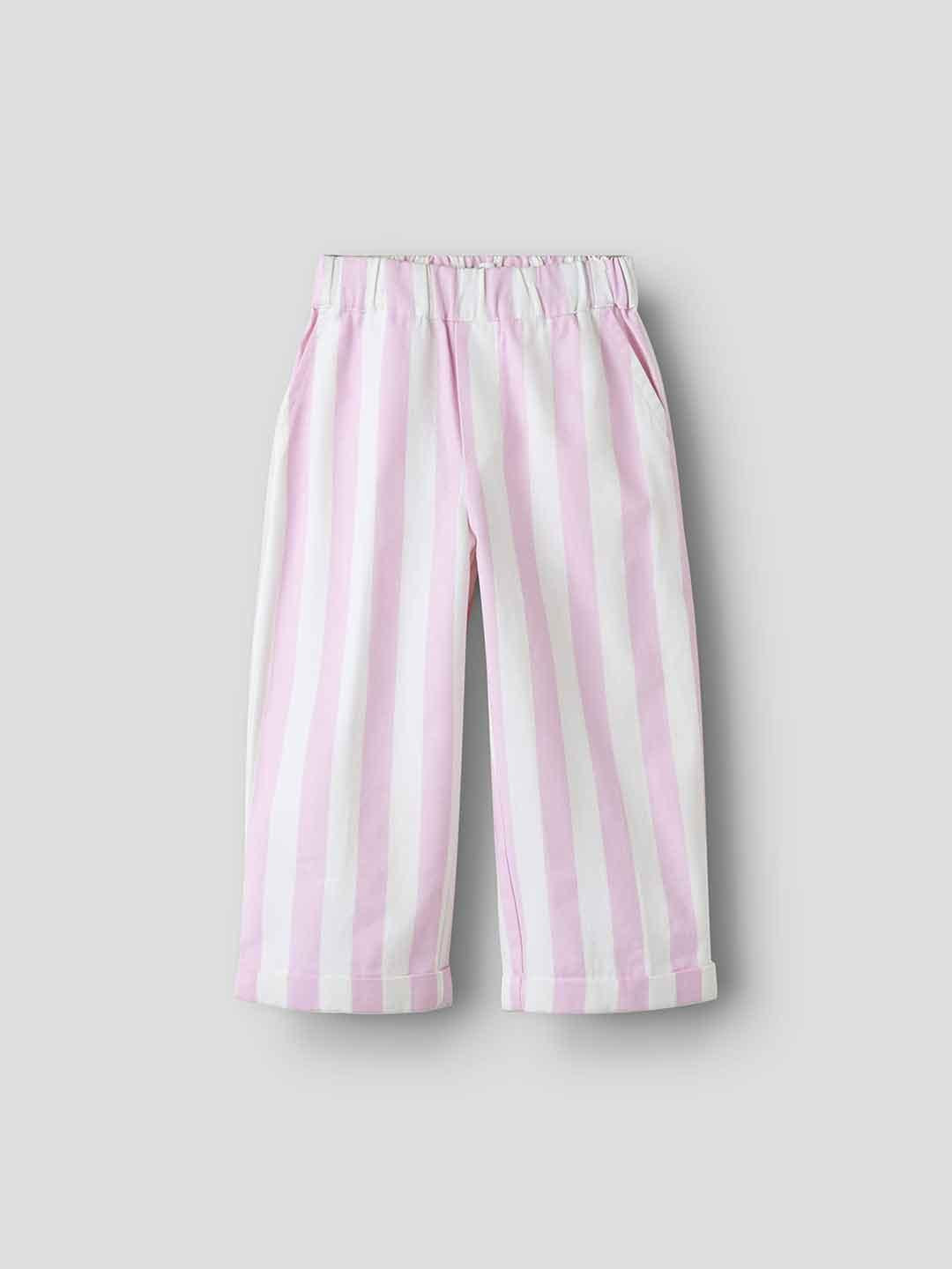 Name It pantaloni kids rosa a righe