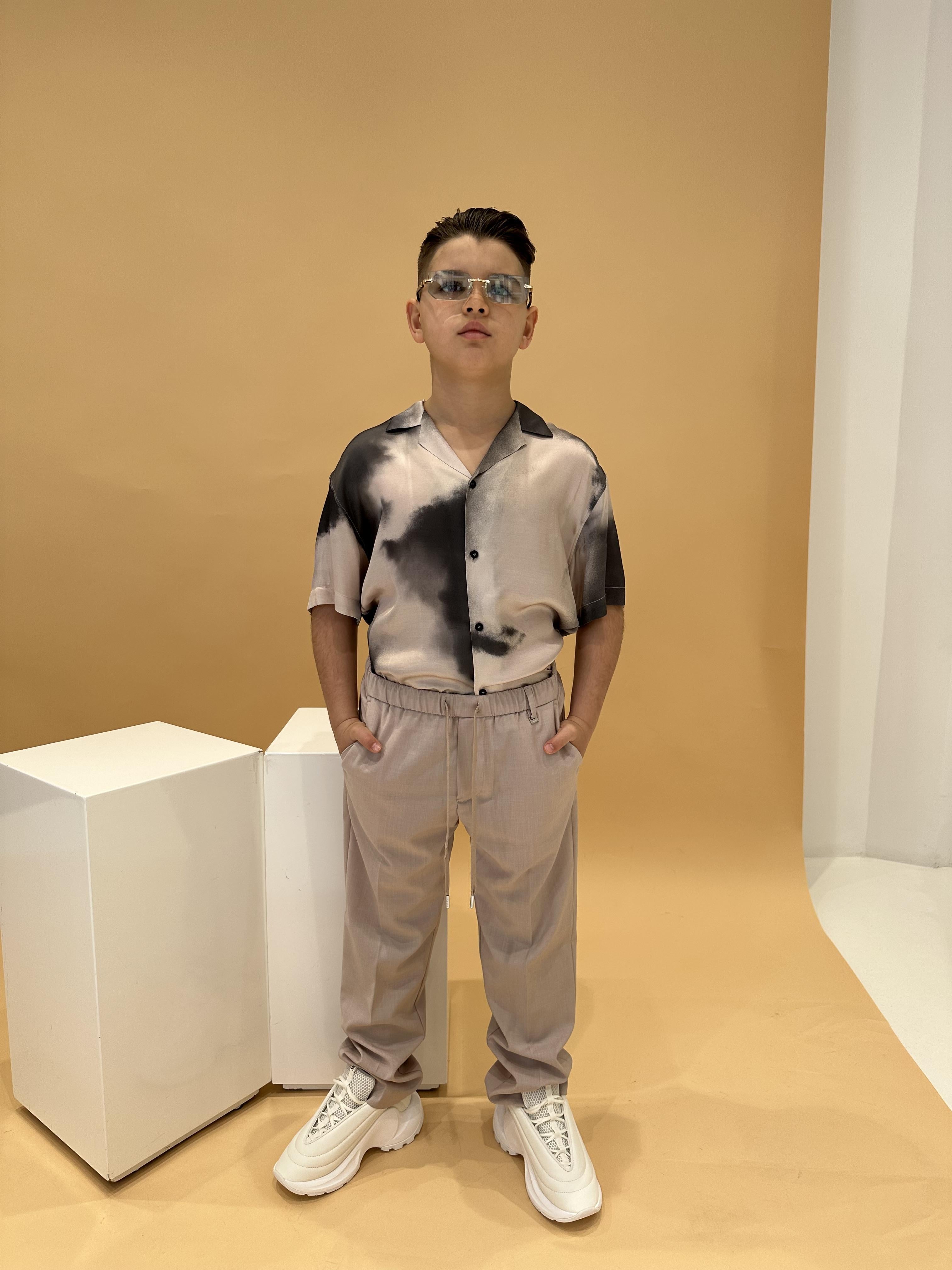 I'M Brian camicia kids fantasia in raso