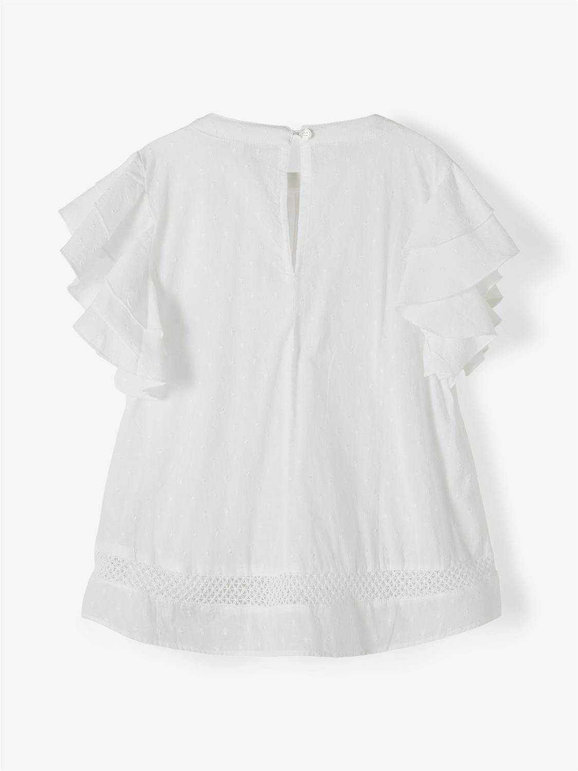 Name It maglia kids bianco con volant