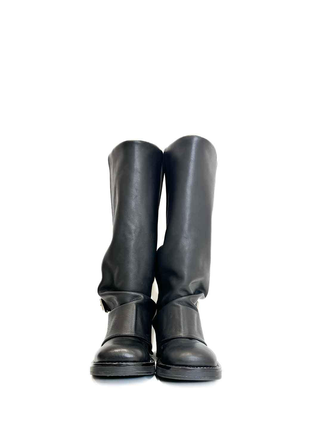 Aniye By anfibio nero in pelle