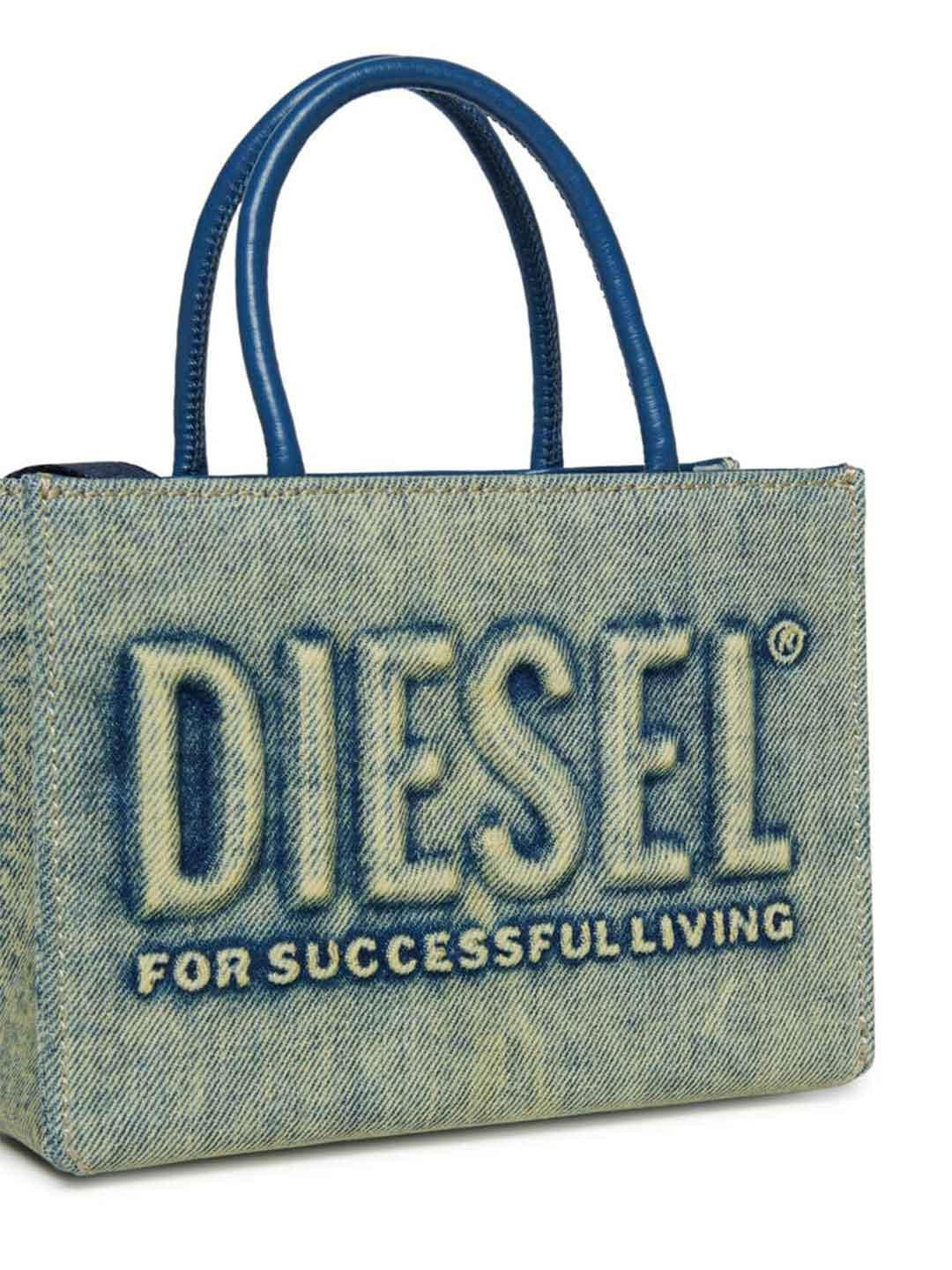 Diesel 3D Mini Bag borsa giallo in jeans