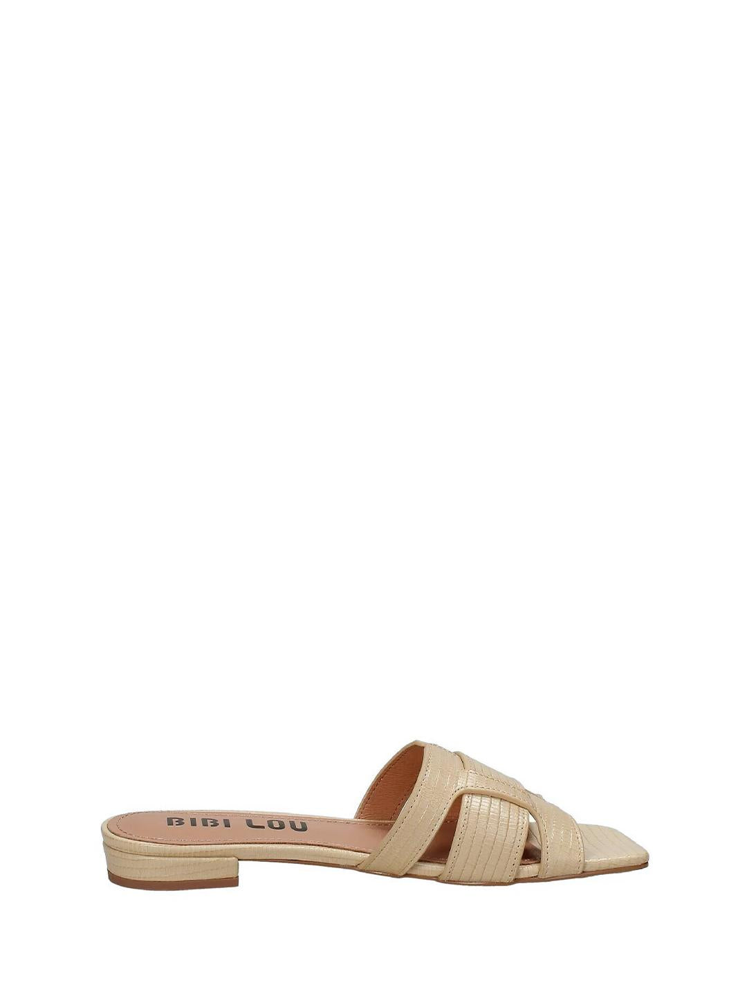Bibi Lou Agrifogliola sandali beige martellata