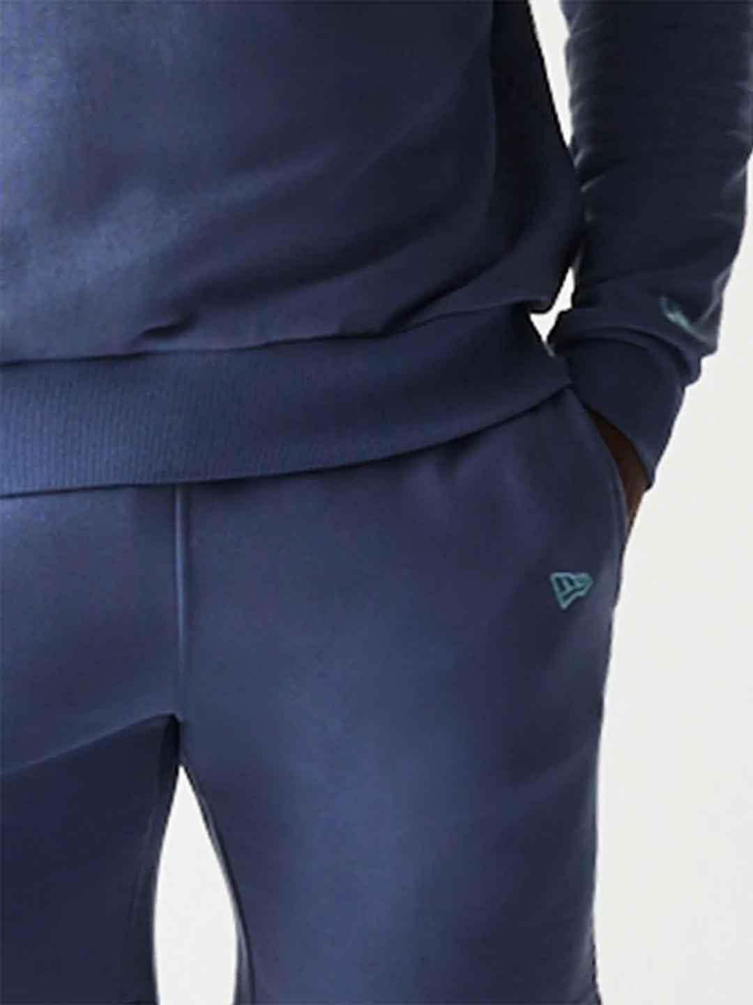 New Era felpa celeste con logo azzurro