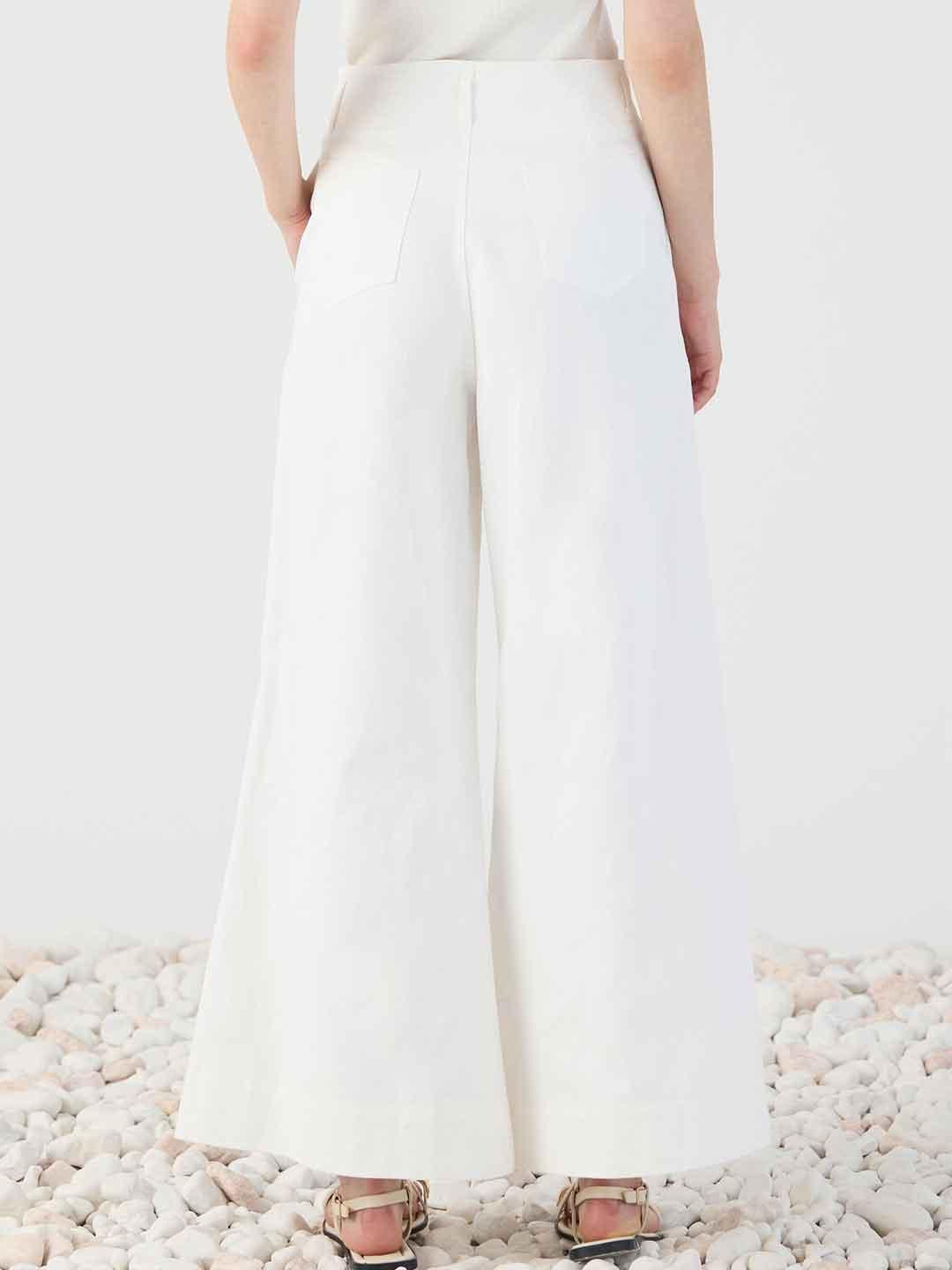 Eleh pantaloni bianco
