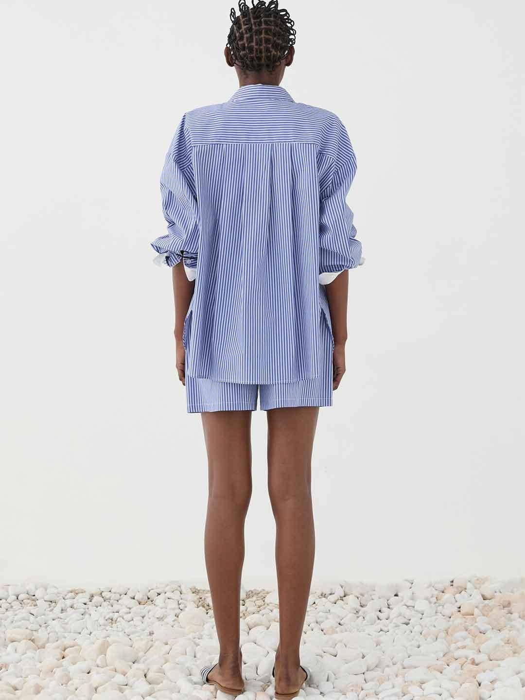 Eleh shorts blu a righe