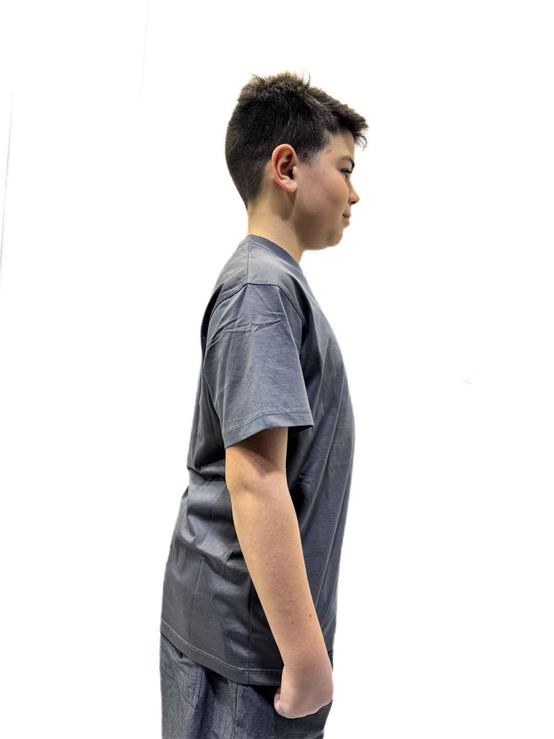 I'm Brian t-shirt kids antracite in filo di scozia