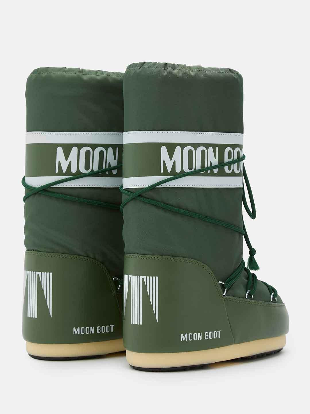 Moon Boot Icon stivale verde in nylon