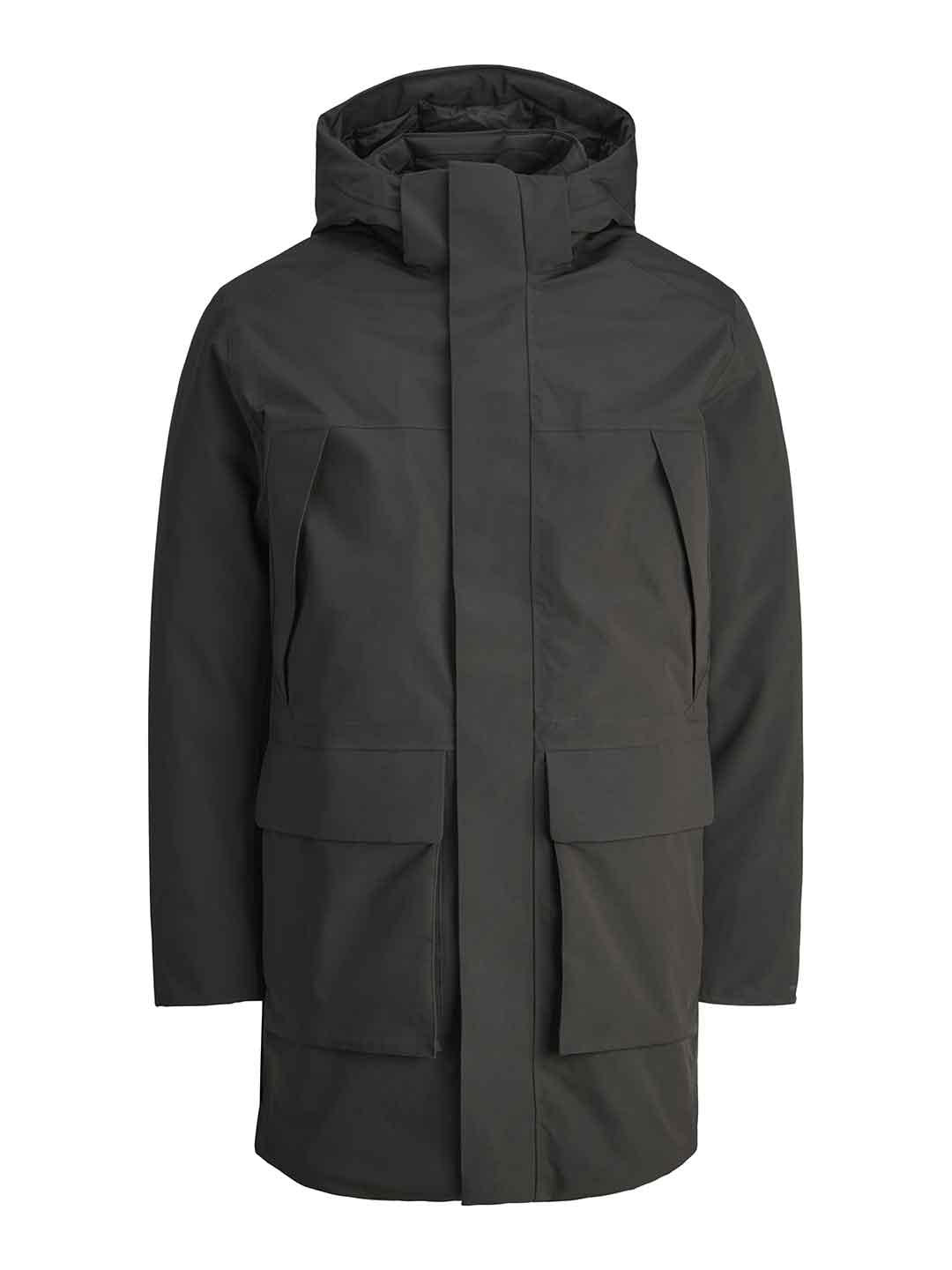 Jack & Jones giubbino nero lungo