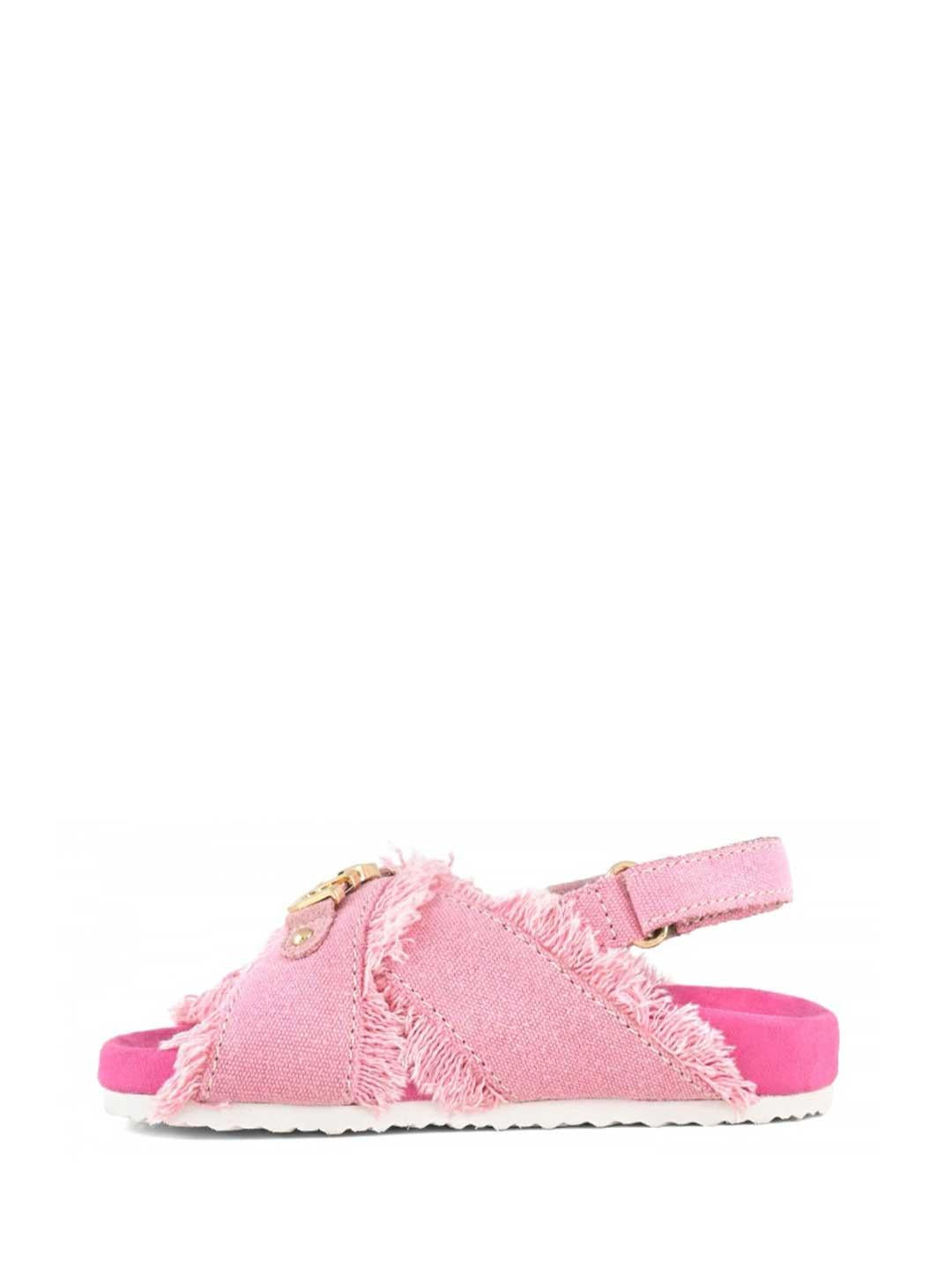 Mou Bio sandali kids rosa in jeans
