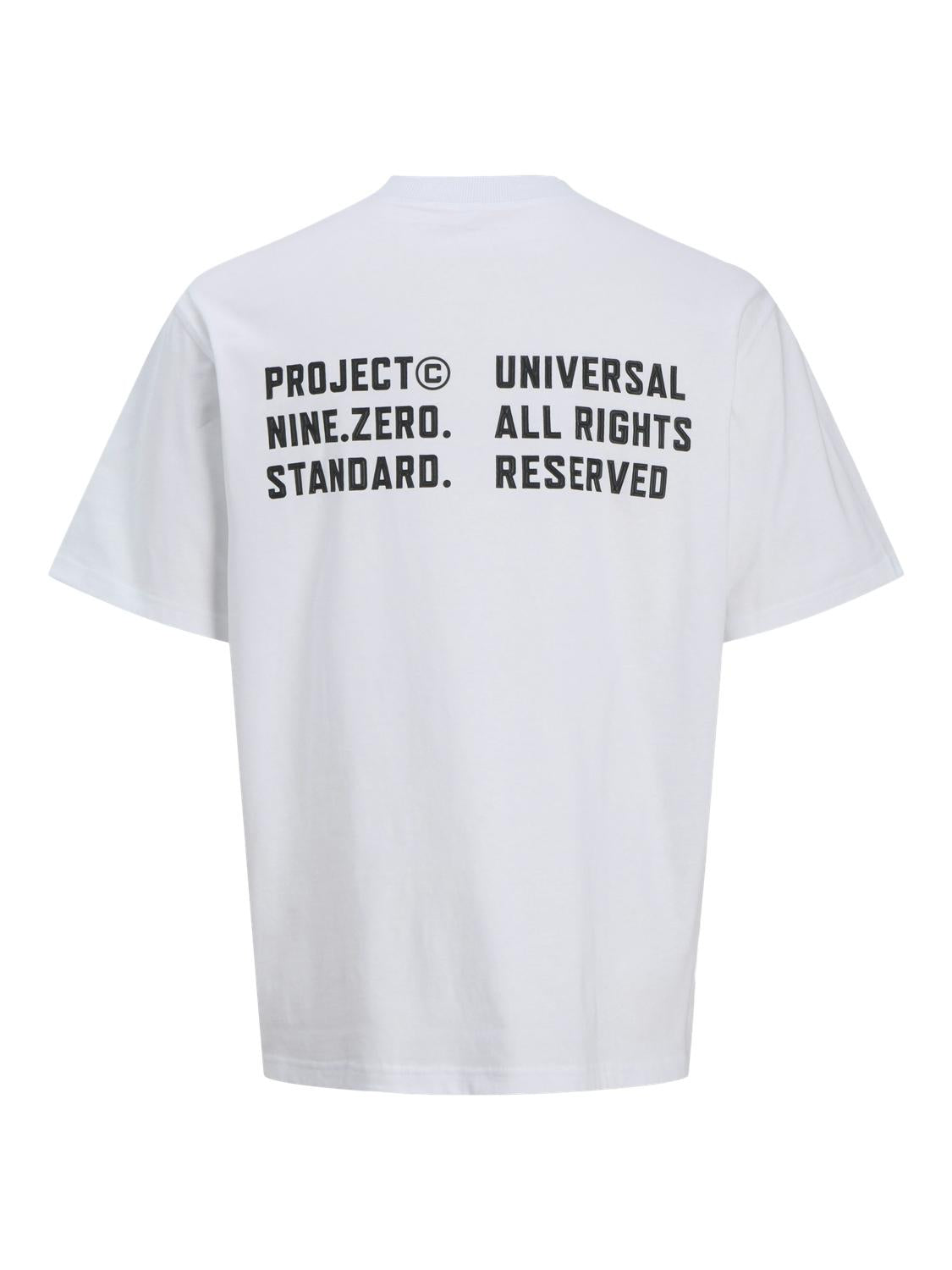 Jack & Jones t-shirt bianco con grafica sul retro
