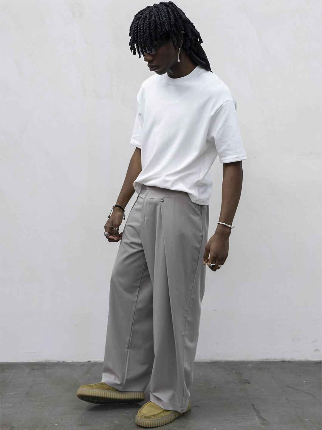 Tokyo pantalone beige con bottoni