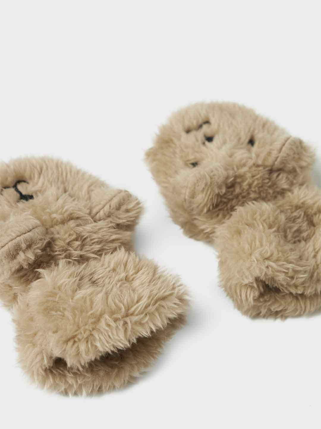 Name It kids beige set guanti e cappello