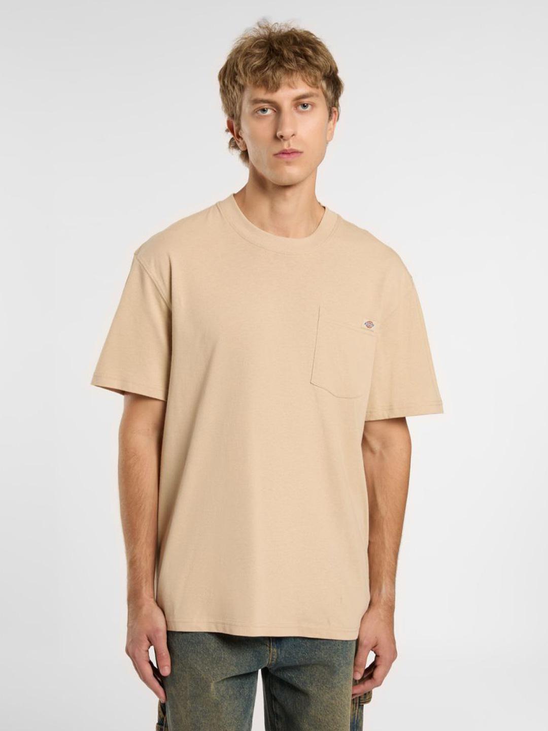 Dickies Luray t-shirt beige con taschino