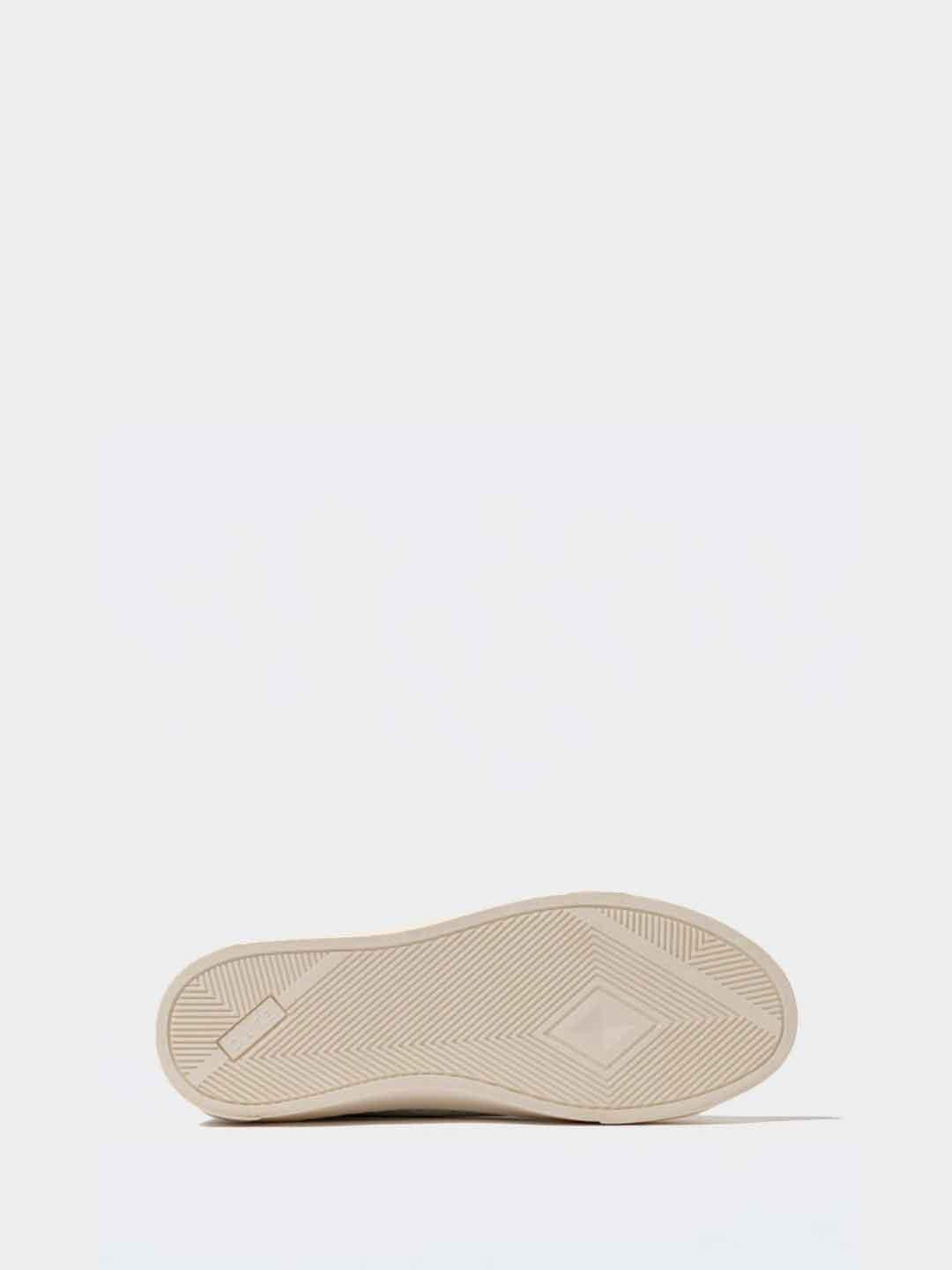 D.AT.E. Sonica Calf sneakers bianco con tab cuoio