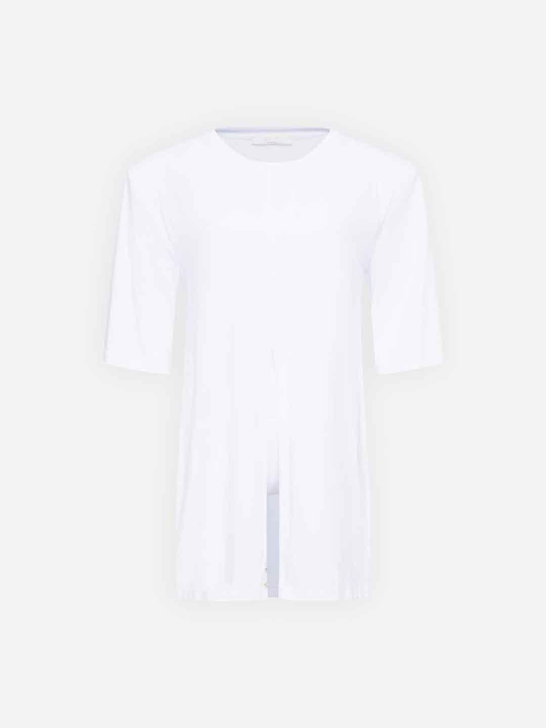 Silence Twisty t-shirt bianco con spalline