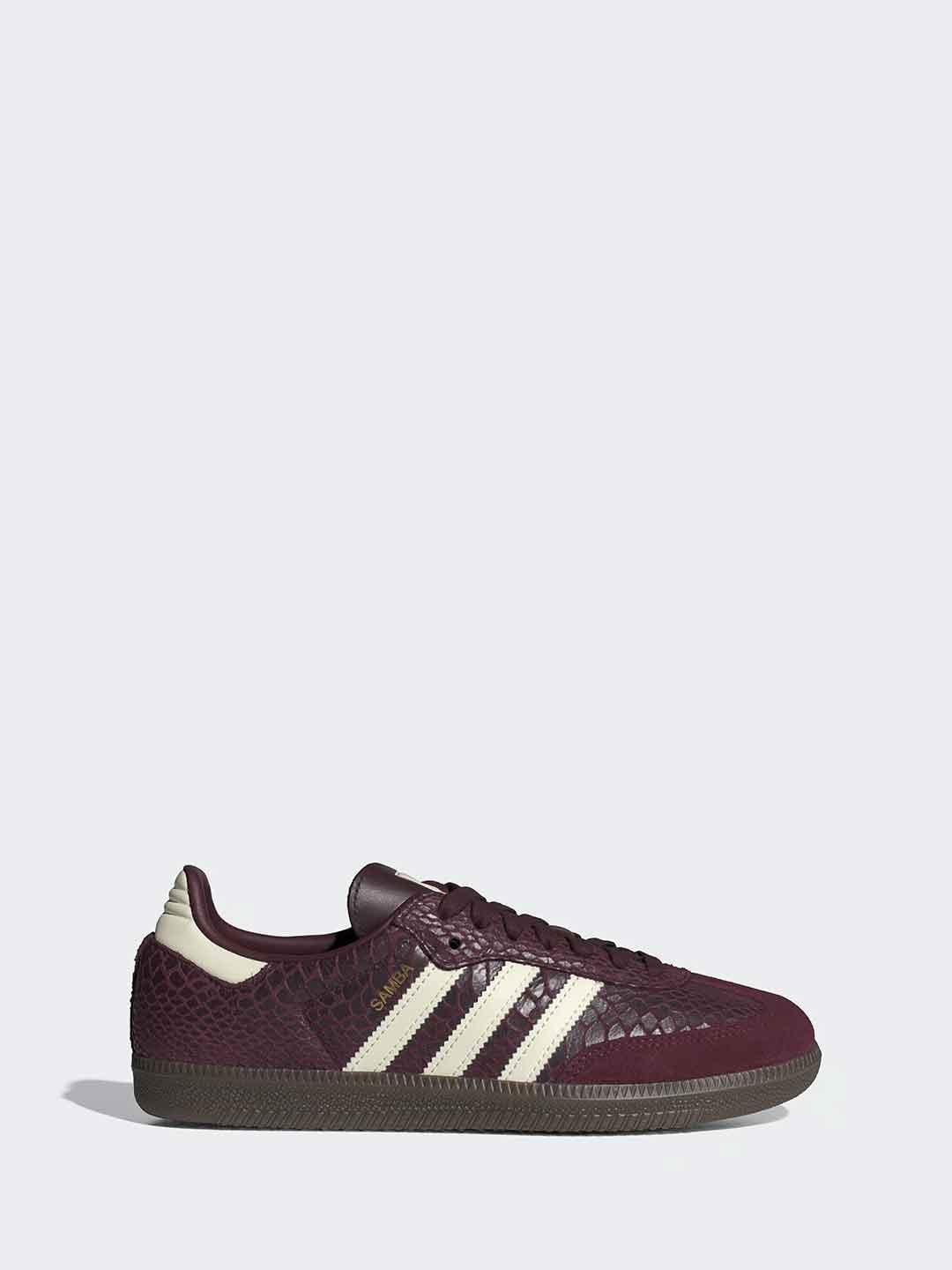 Adidas Samba OG sneakers bordeaux pitonate