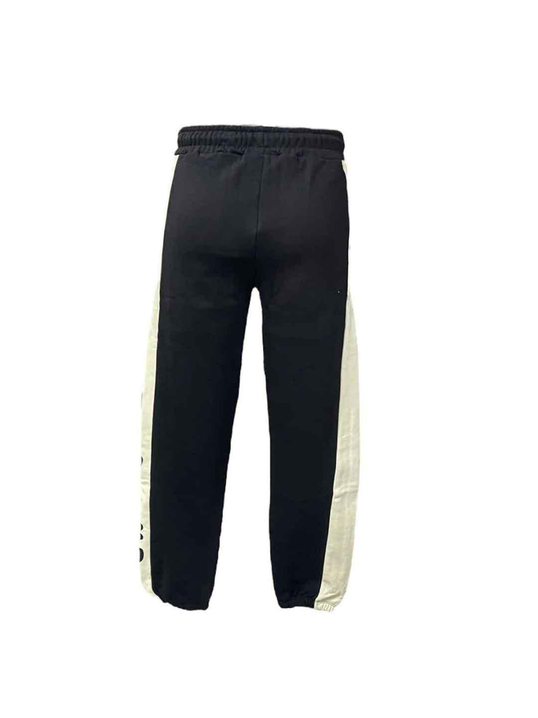 Disclaimer pantaloni kids nero con grafica