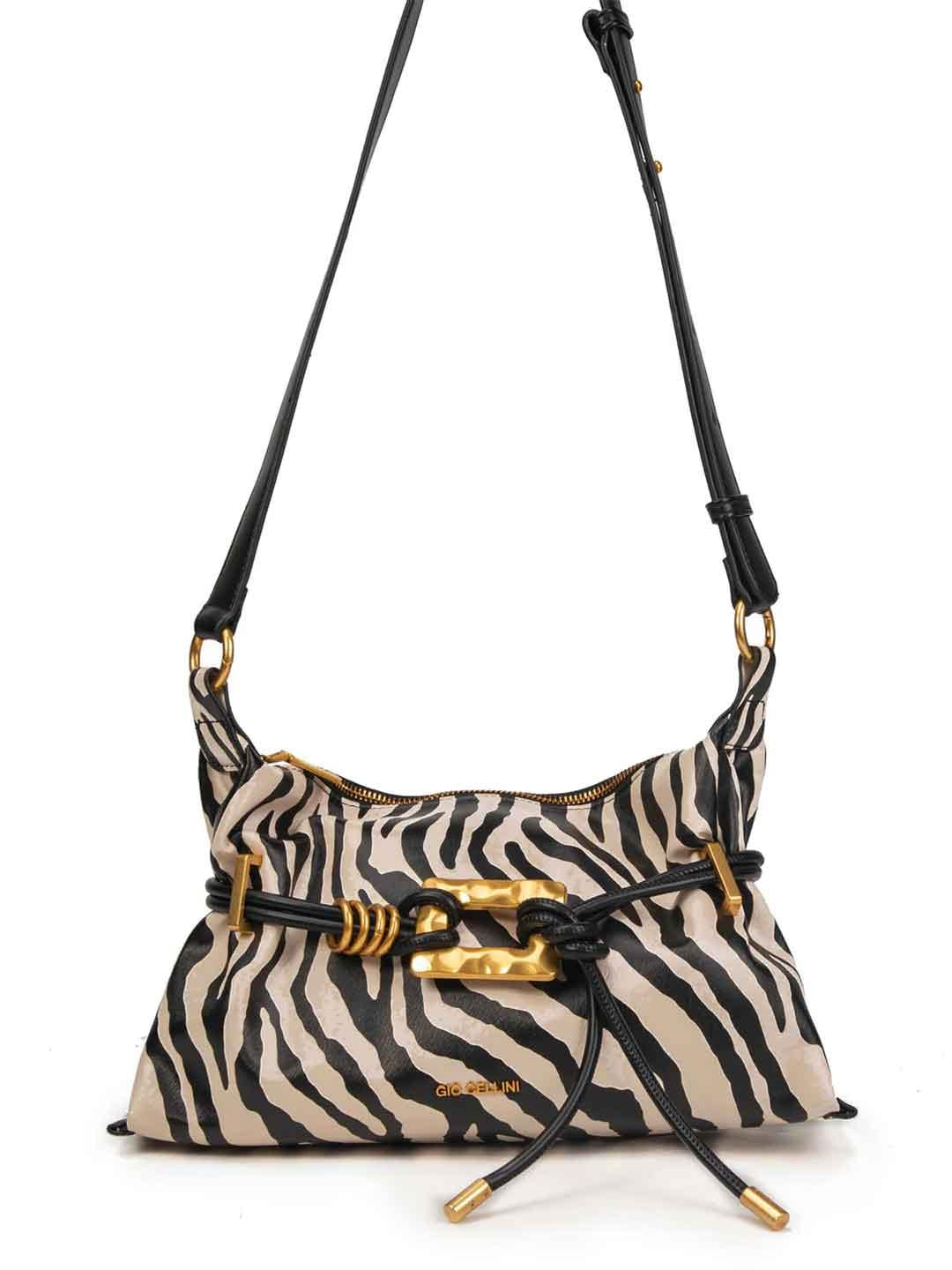 Gio Cellini borsa zebrata con tracolla