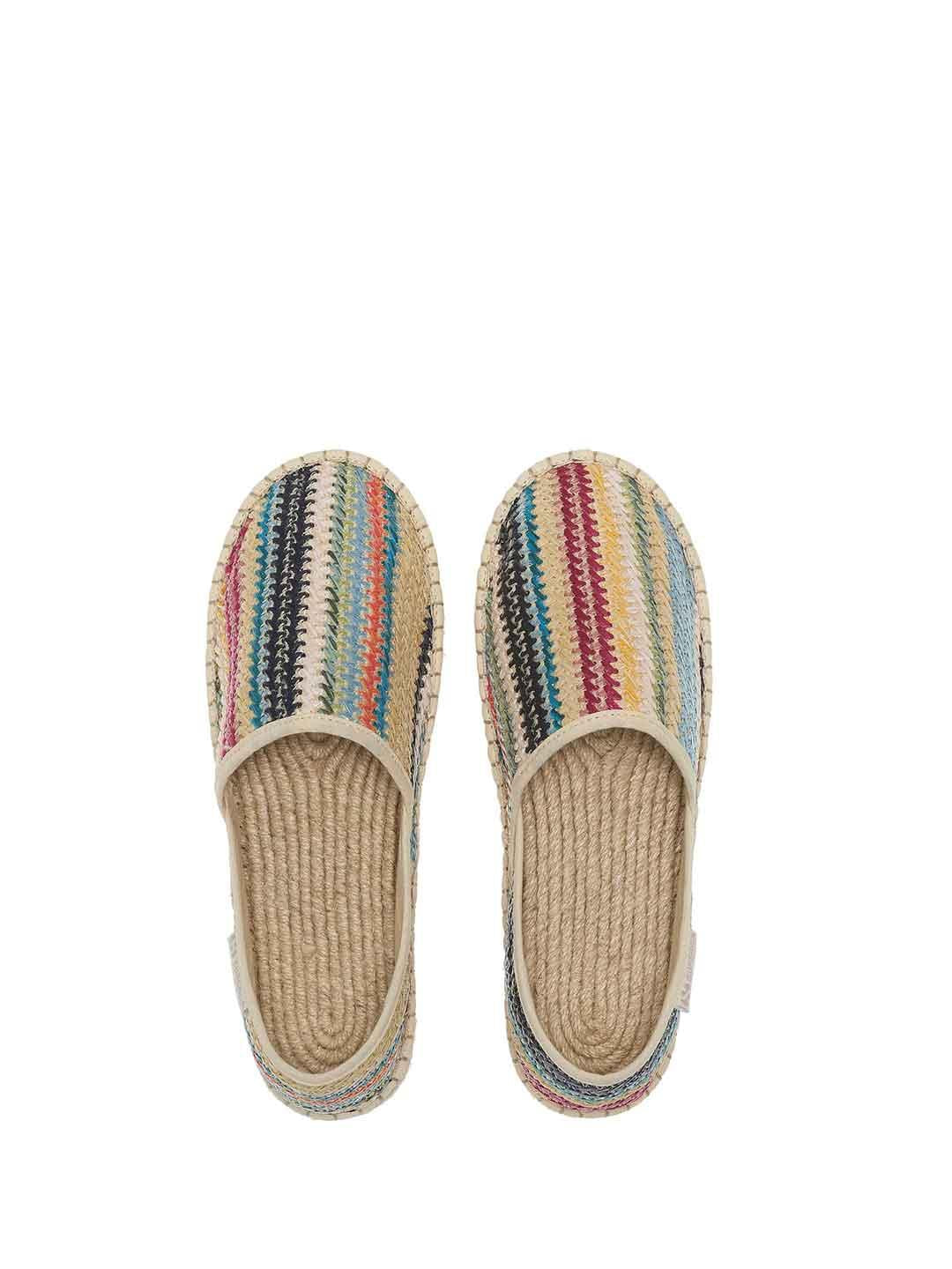 Superga espadrillas multicolor in rafia