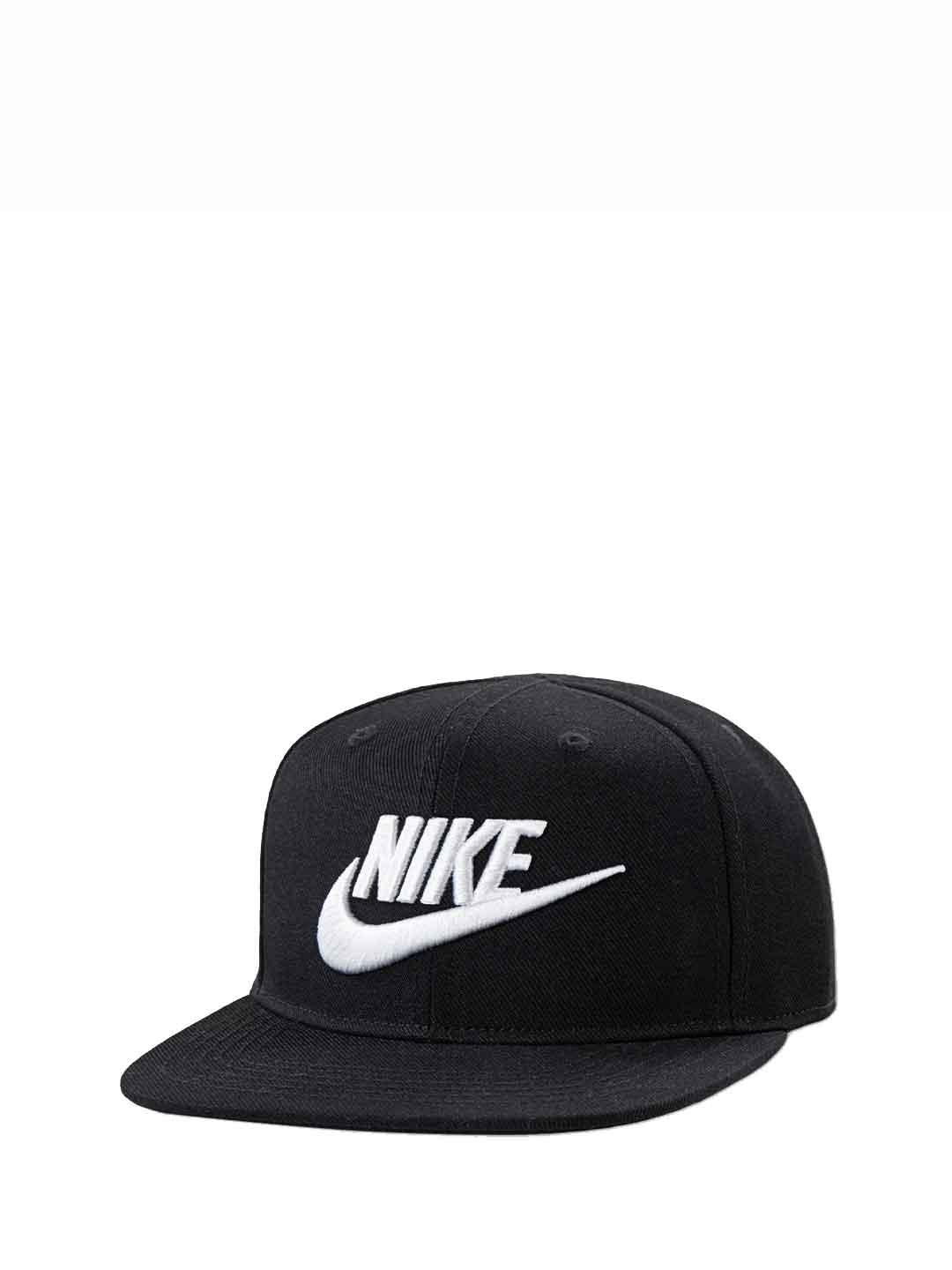 Nike cappello kids nero con logo bianco